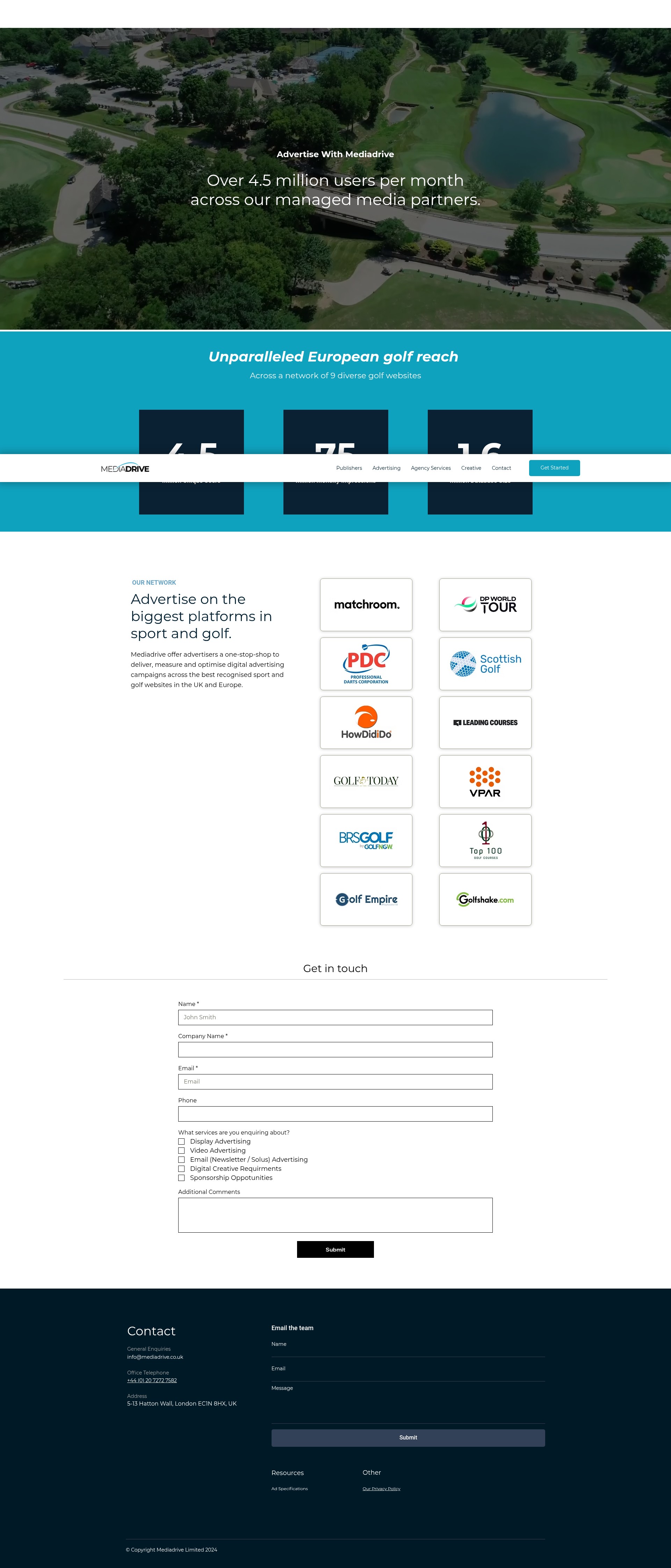 Screenshot of mediadrive.co.uk