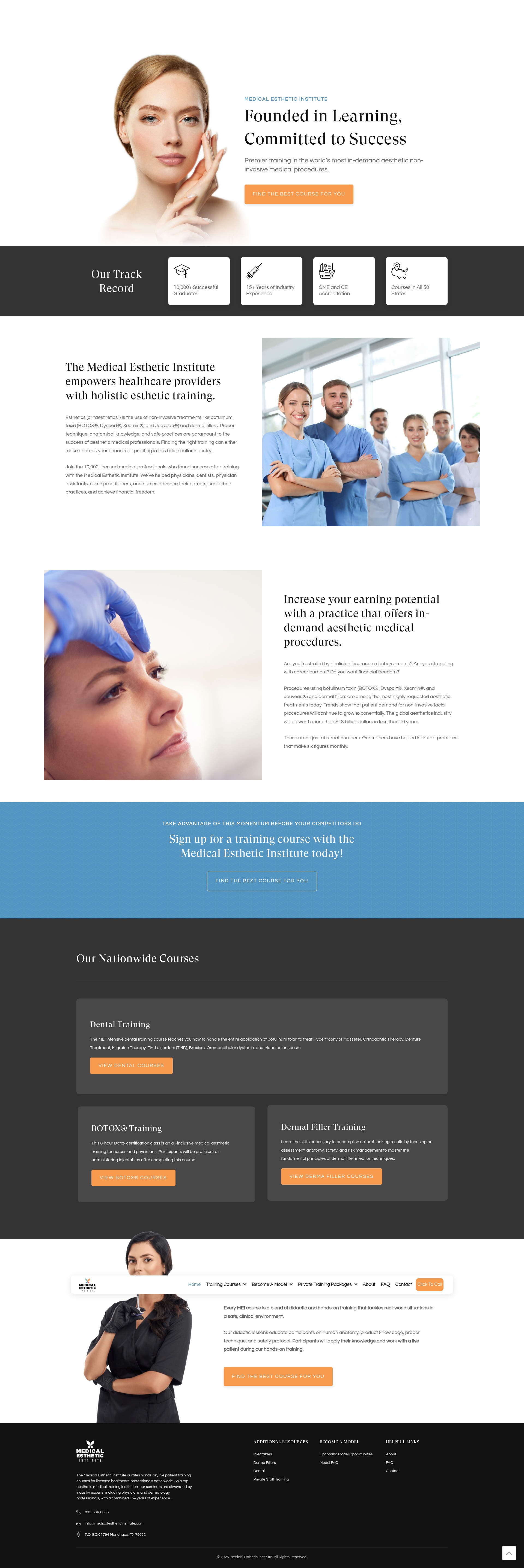 Screenshot of medicalestheticinstitute.com
