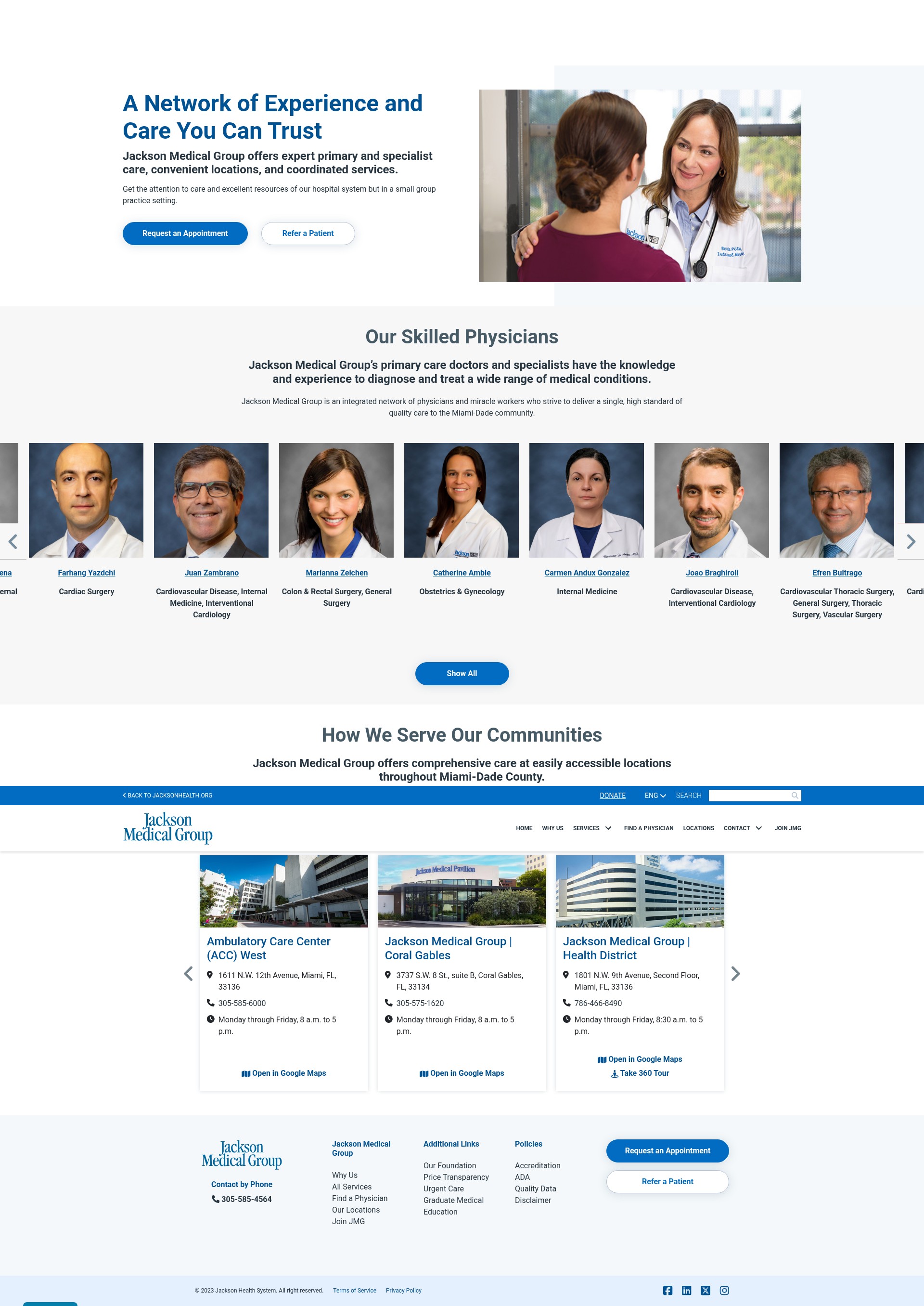 Screenshot of medicalgroup.jacksonhealth.org