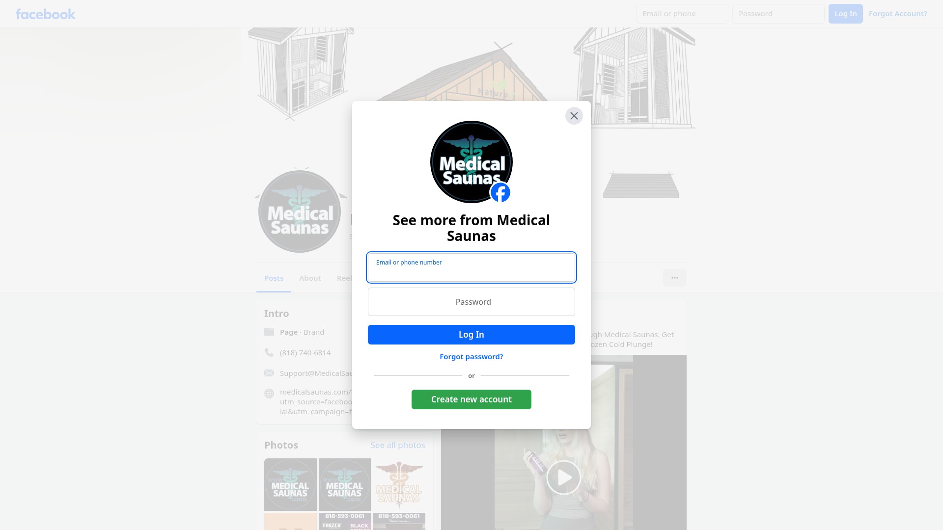 Screenshot of medicalsaunas.com