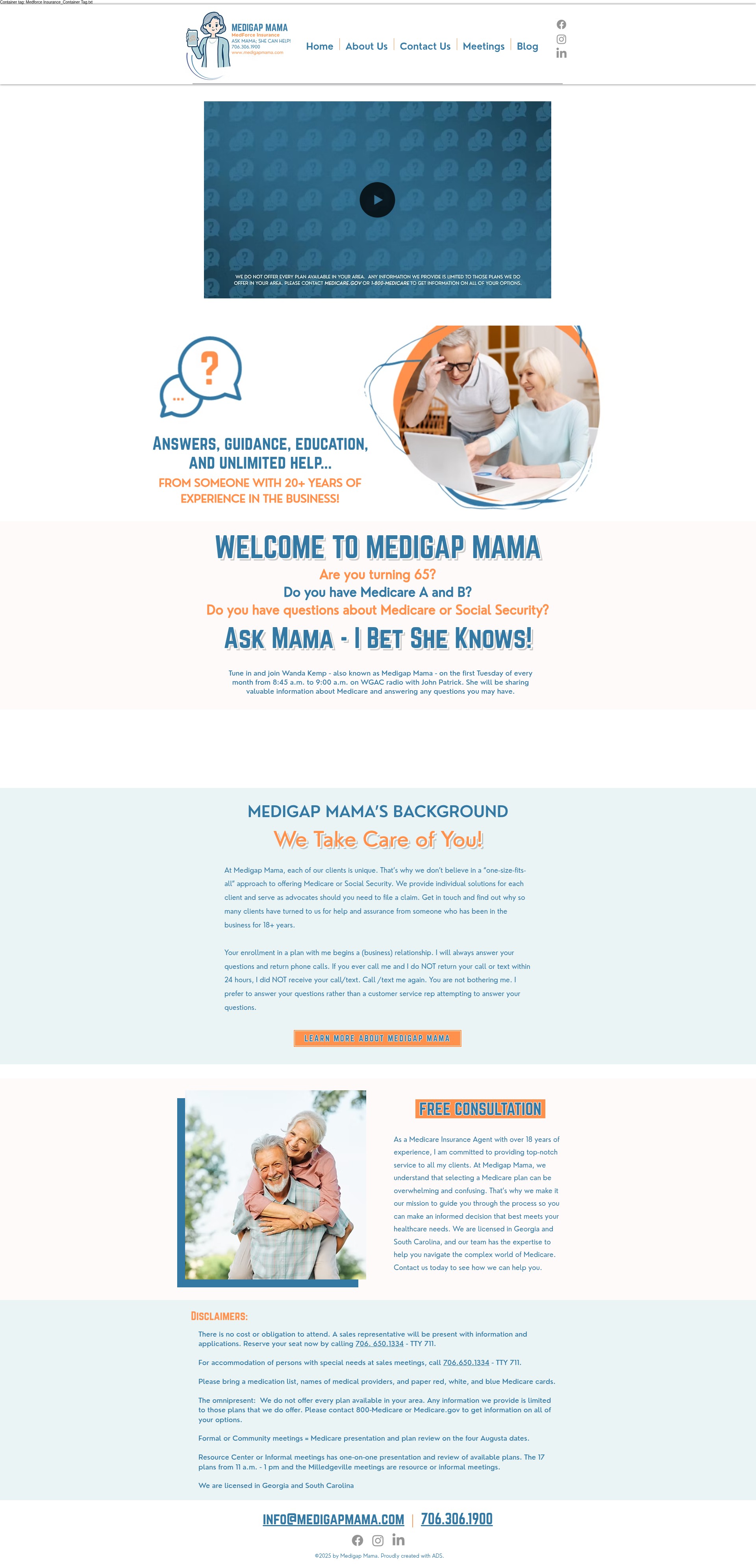 Screenshot of medigapmama.com