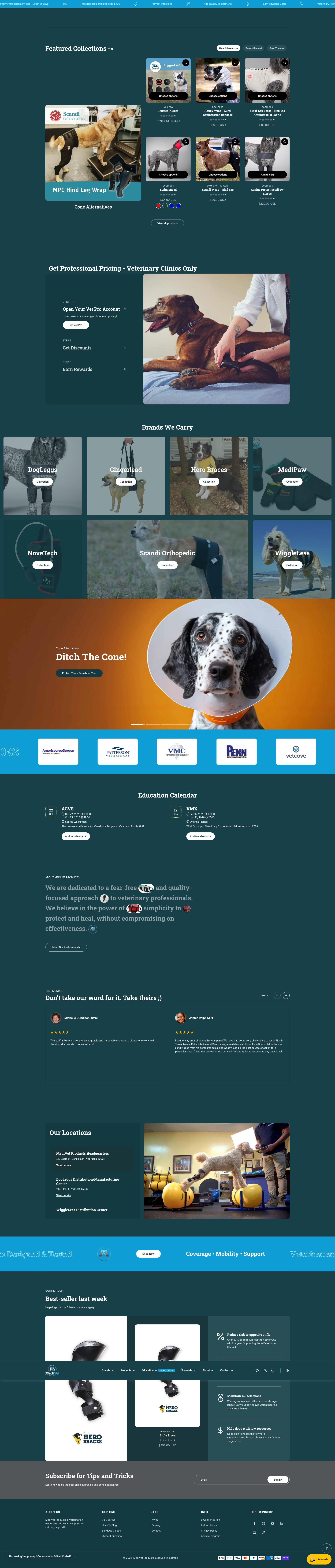 Screenshot of medivetproducts.com