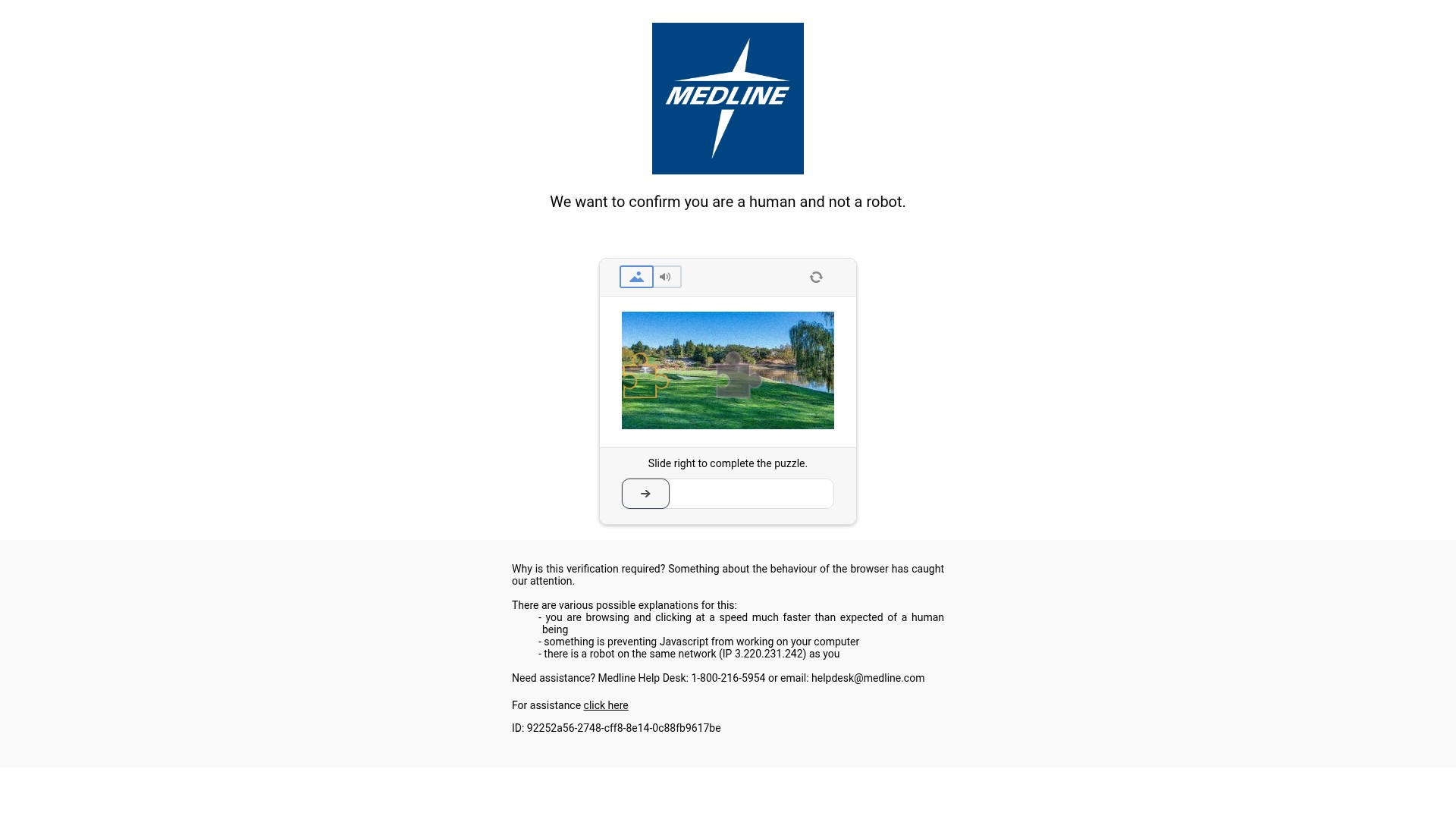 Screenshot of medline.com