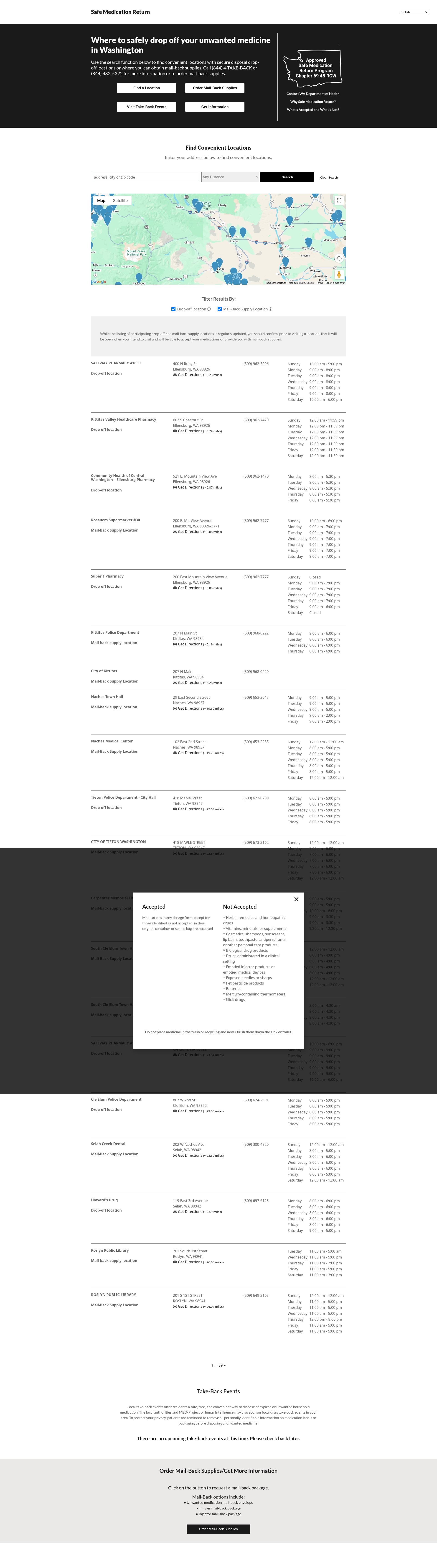 Screenshot of medtakebackwashington.org