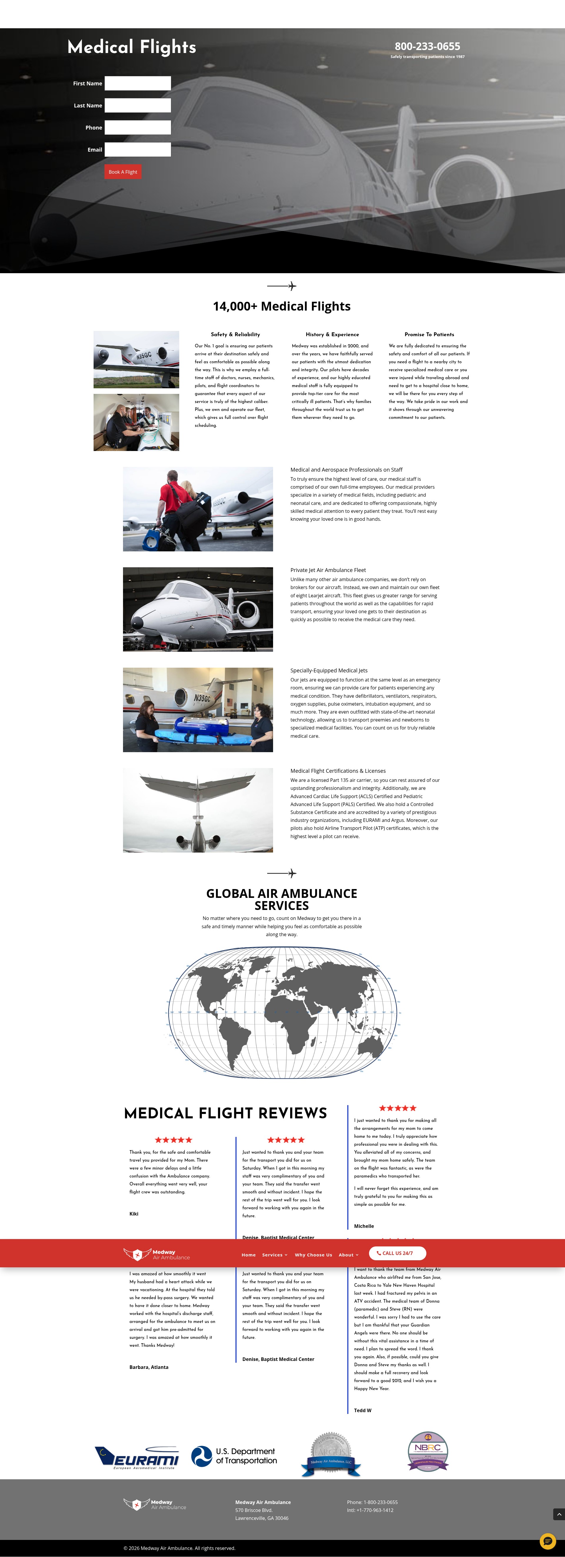Screenshot of medwayair.com