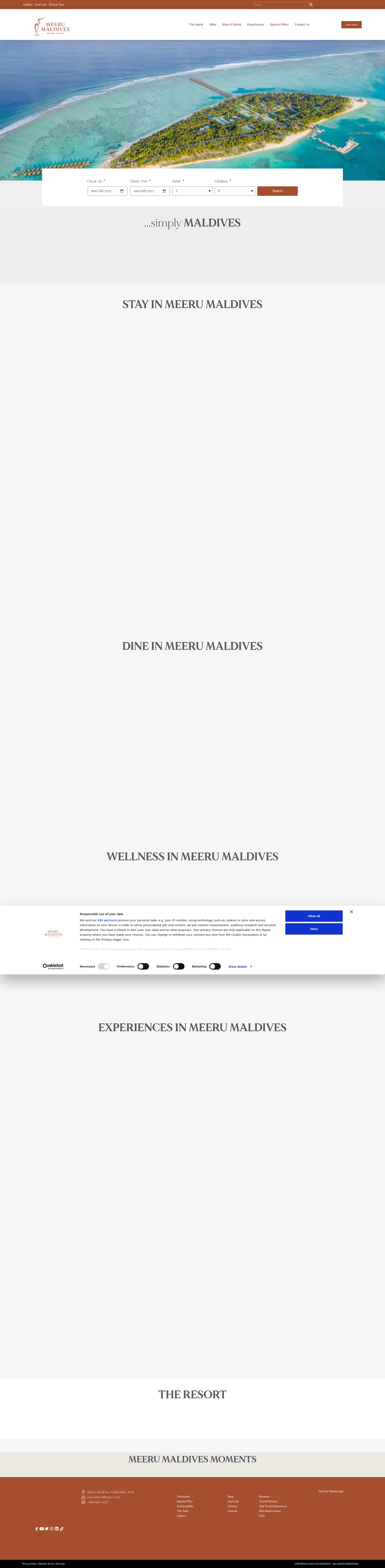 Screenshot of meeru.com