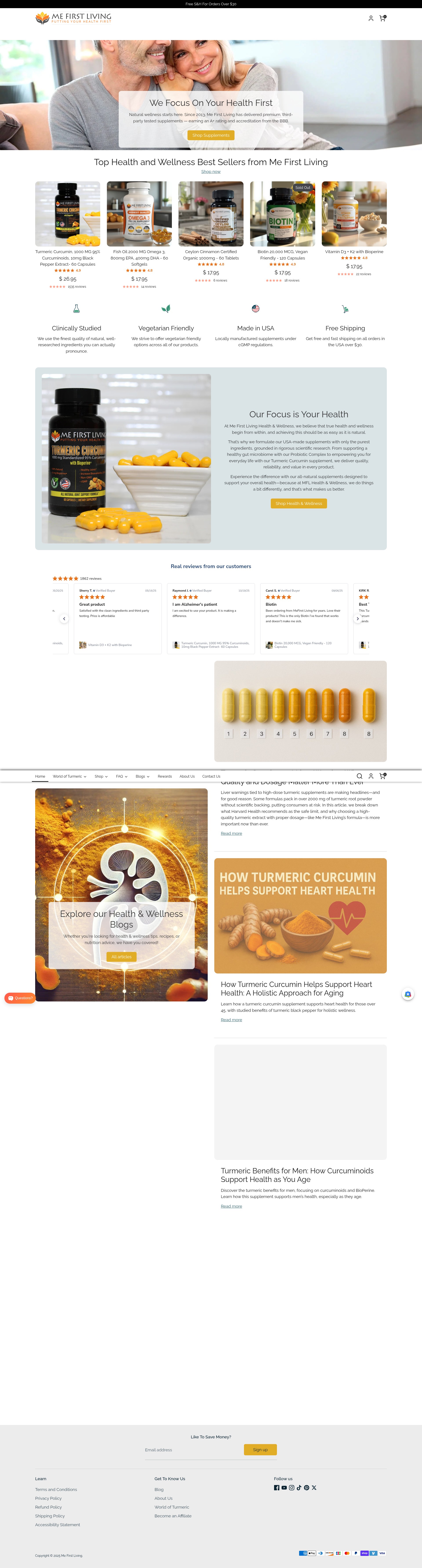 Screenshot of mefirstliving.com