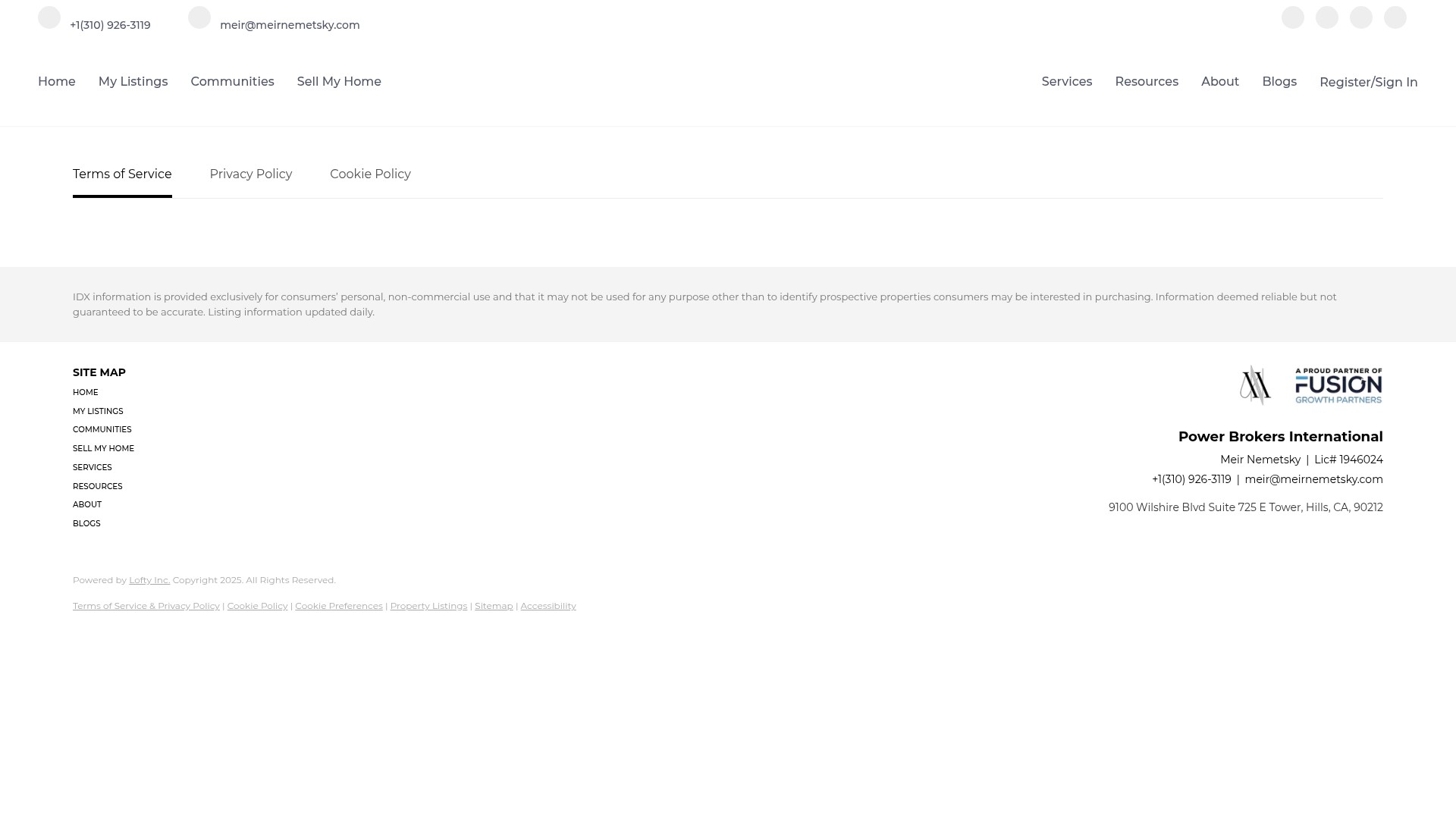 Screenshot of meirnemetsky.com