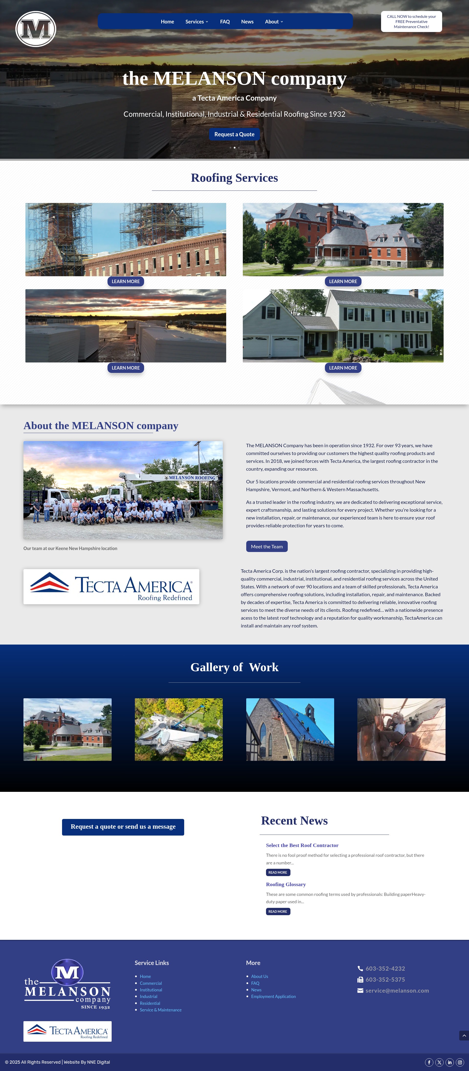 Screenshot of melanson.com