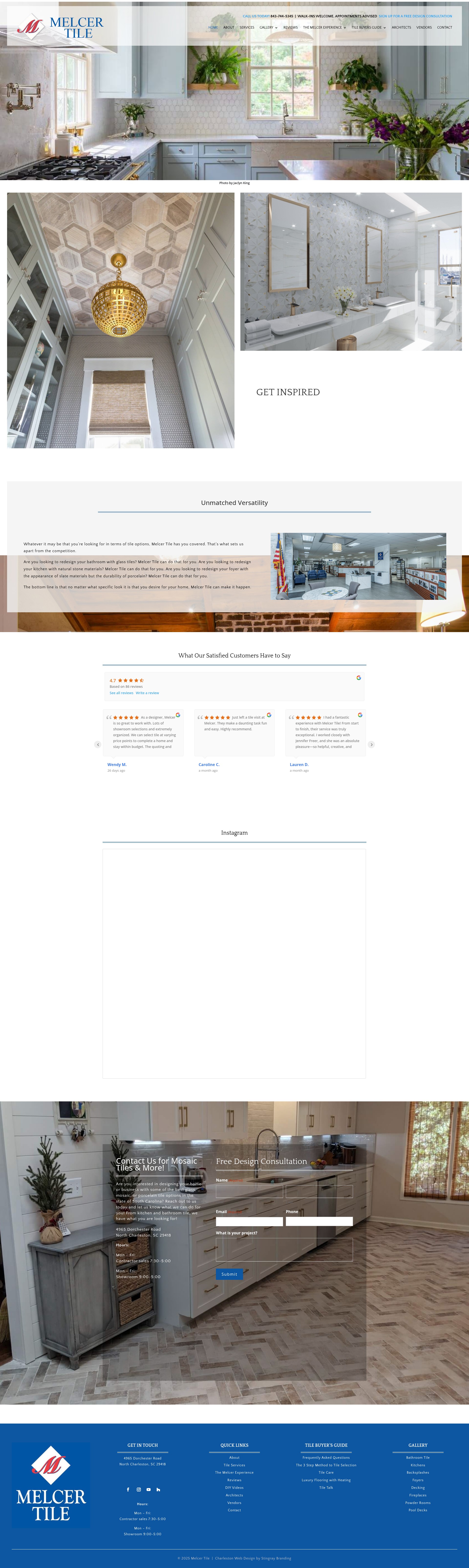 Screenshot of melcertile.com