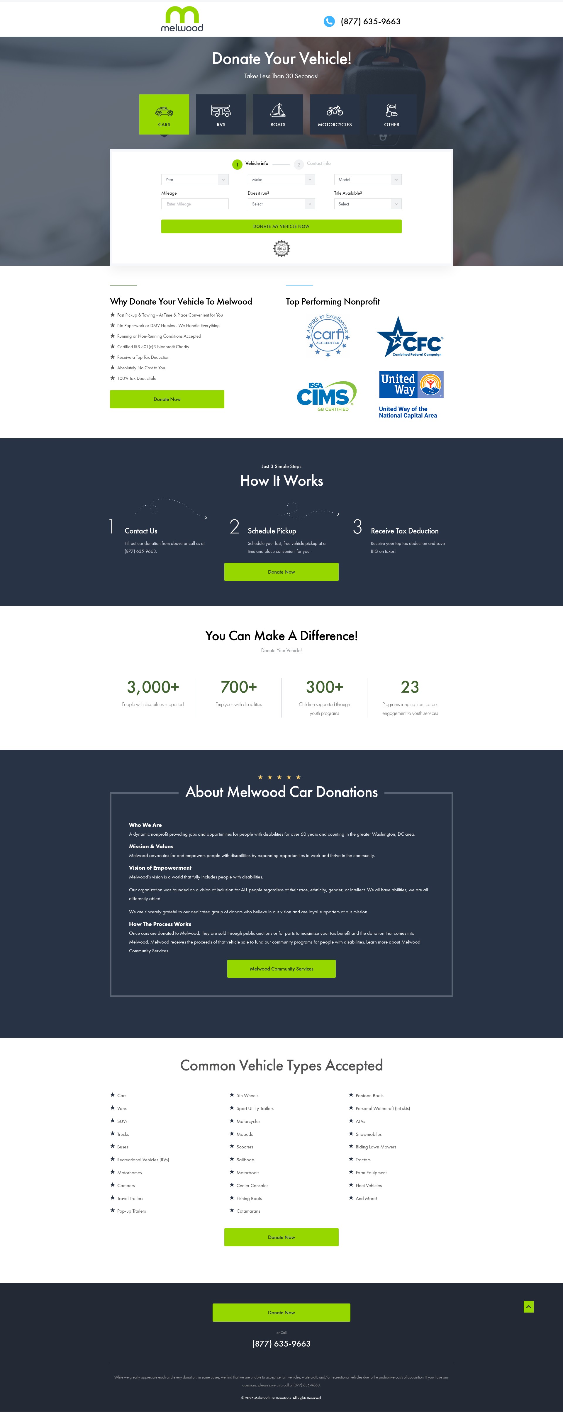 Screenshot of melwoodcar.org