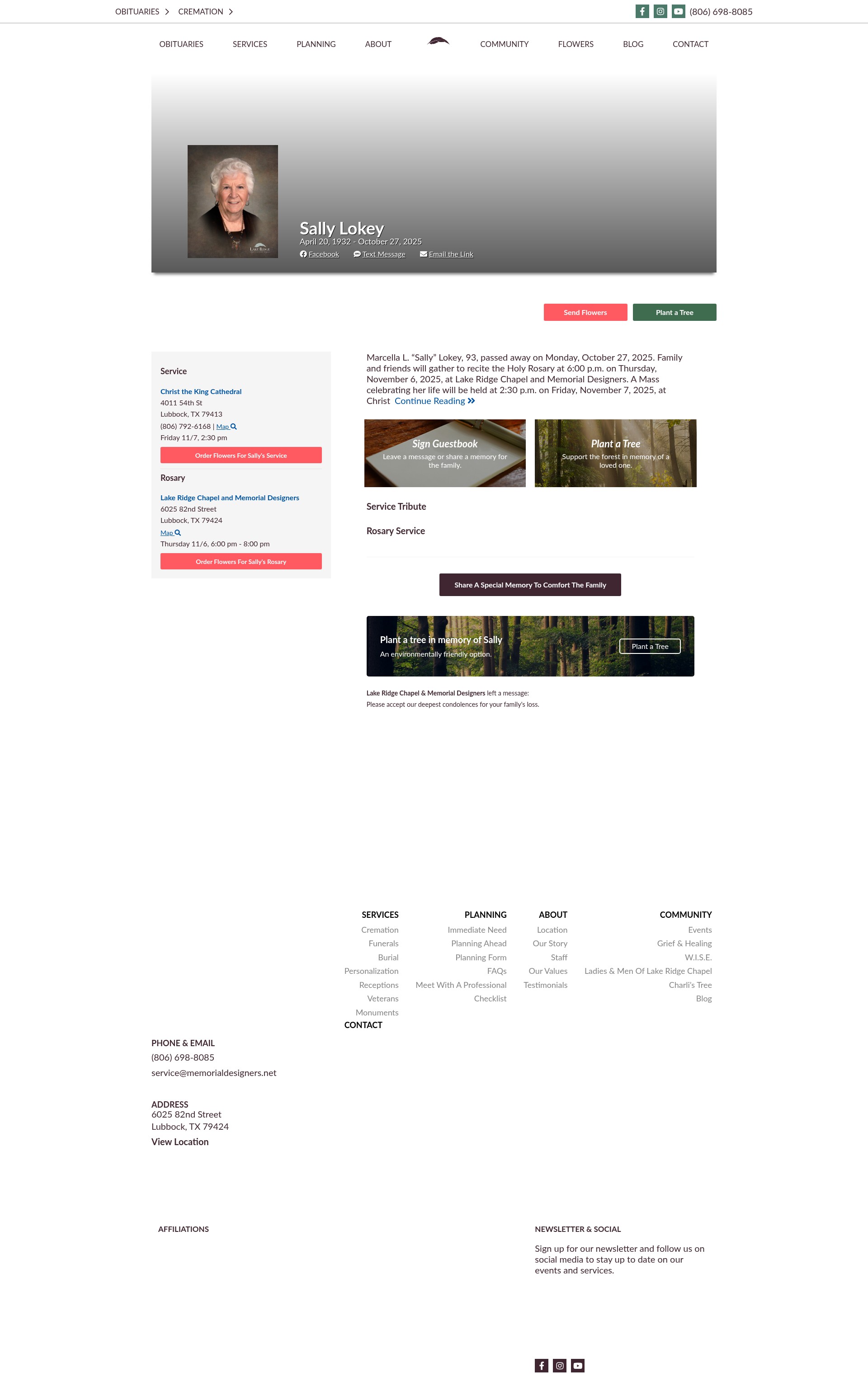 Screenshot of memorialdesigners.net