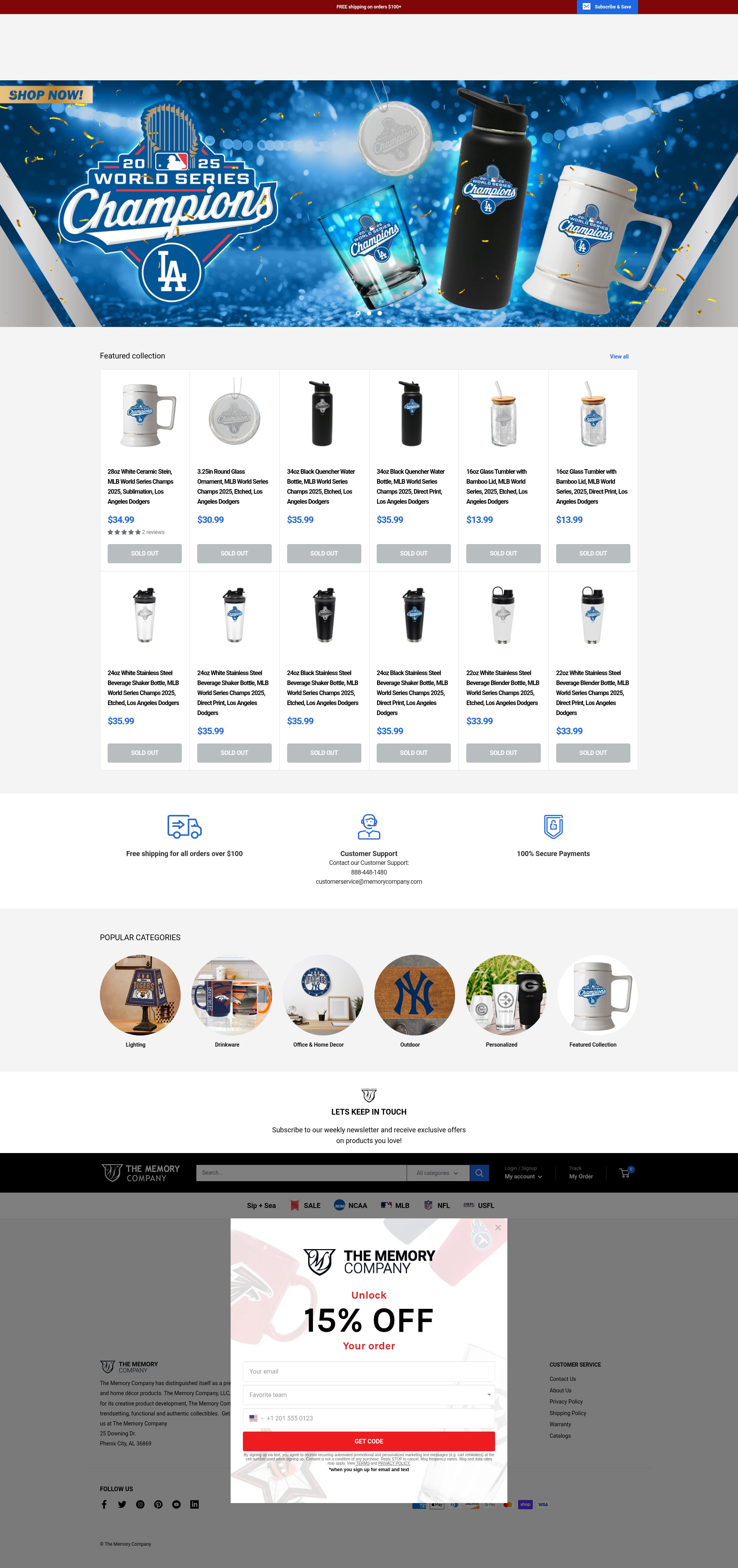 Screenshot of memorycompany.com