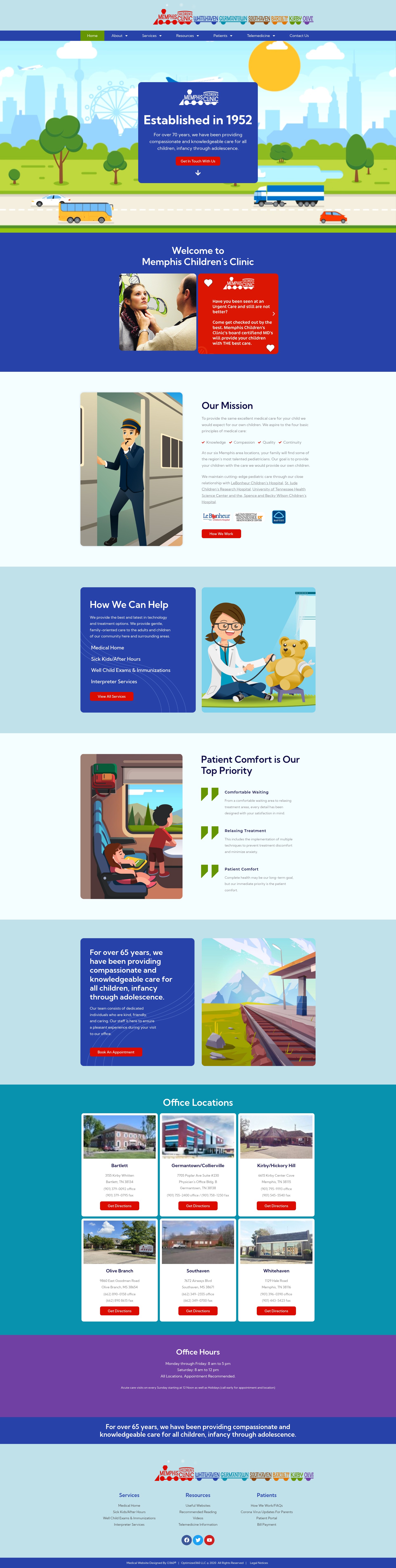 Screenshot of memphischildrensclinic.com