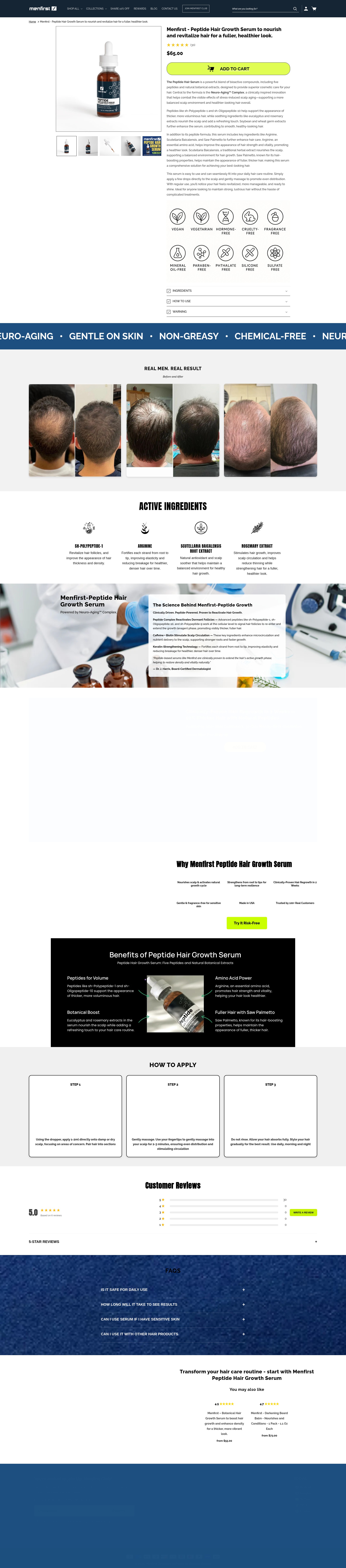 Screenshot of menfirst.com