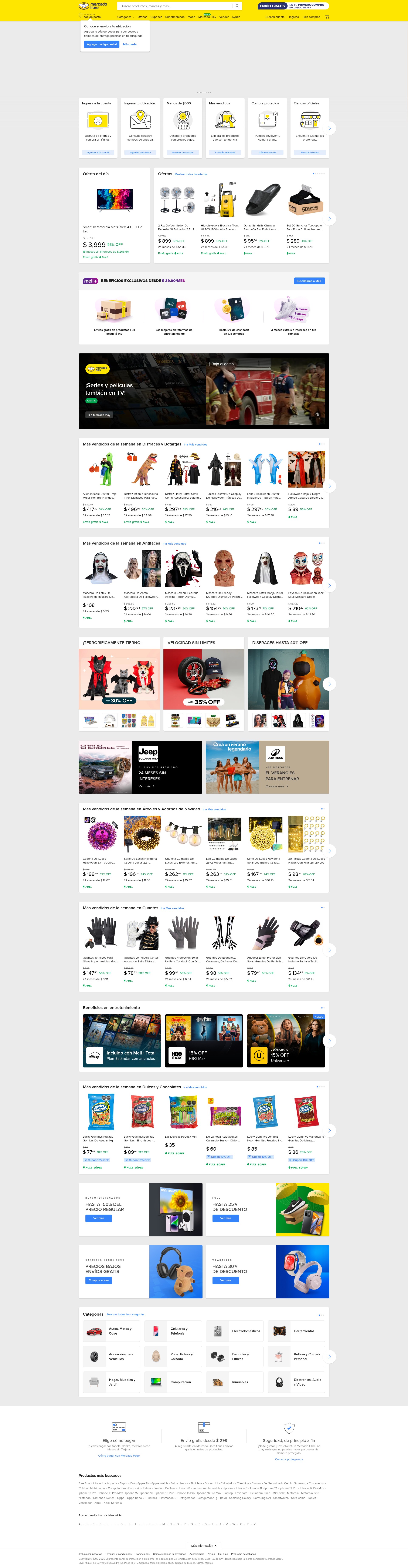 Screenshot of mercadolibre.com.mx