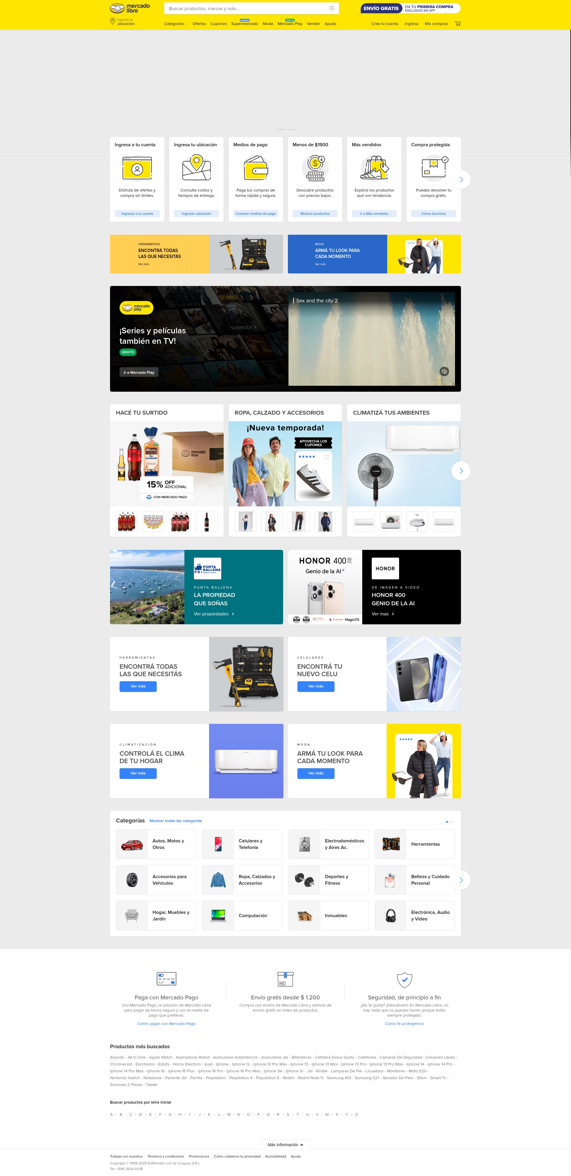 Screenshot of mercadolibre.com.uy
