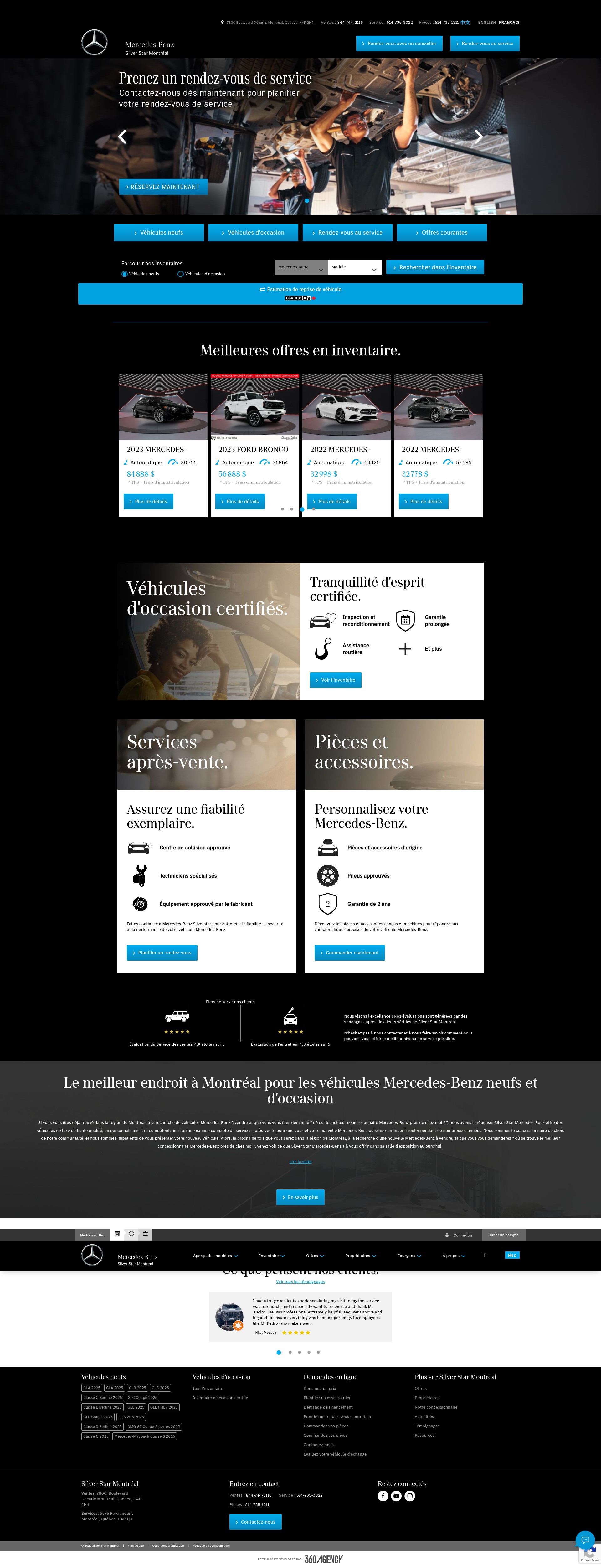 Screenshot of mercedes-benz-silverstar.ca