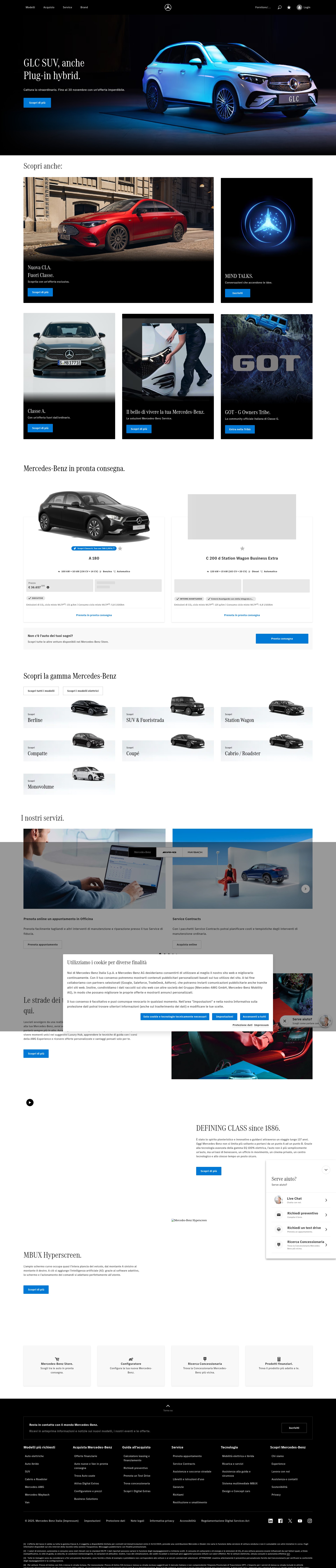 Screenshot of mercedes-benz.it
