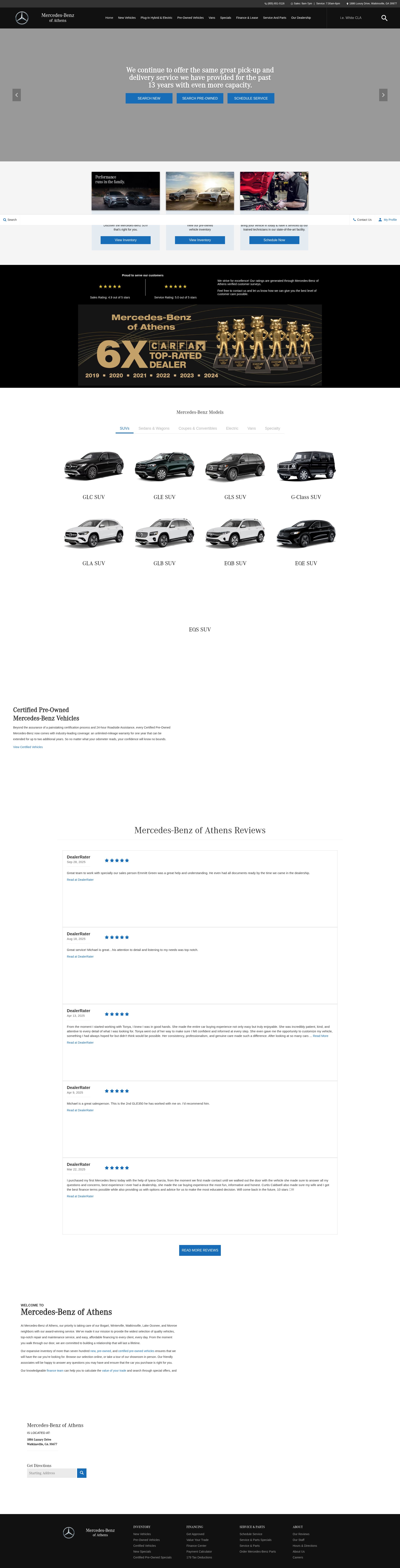 Screenshot of mercedesbenzofathens.com