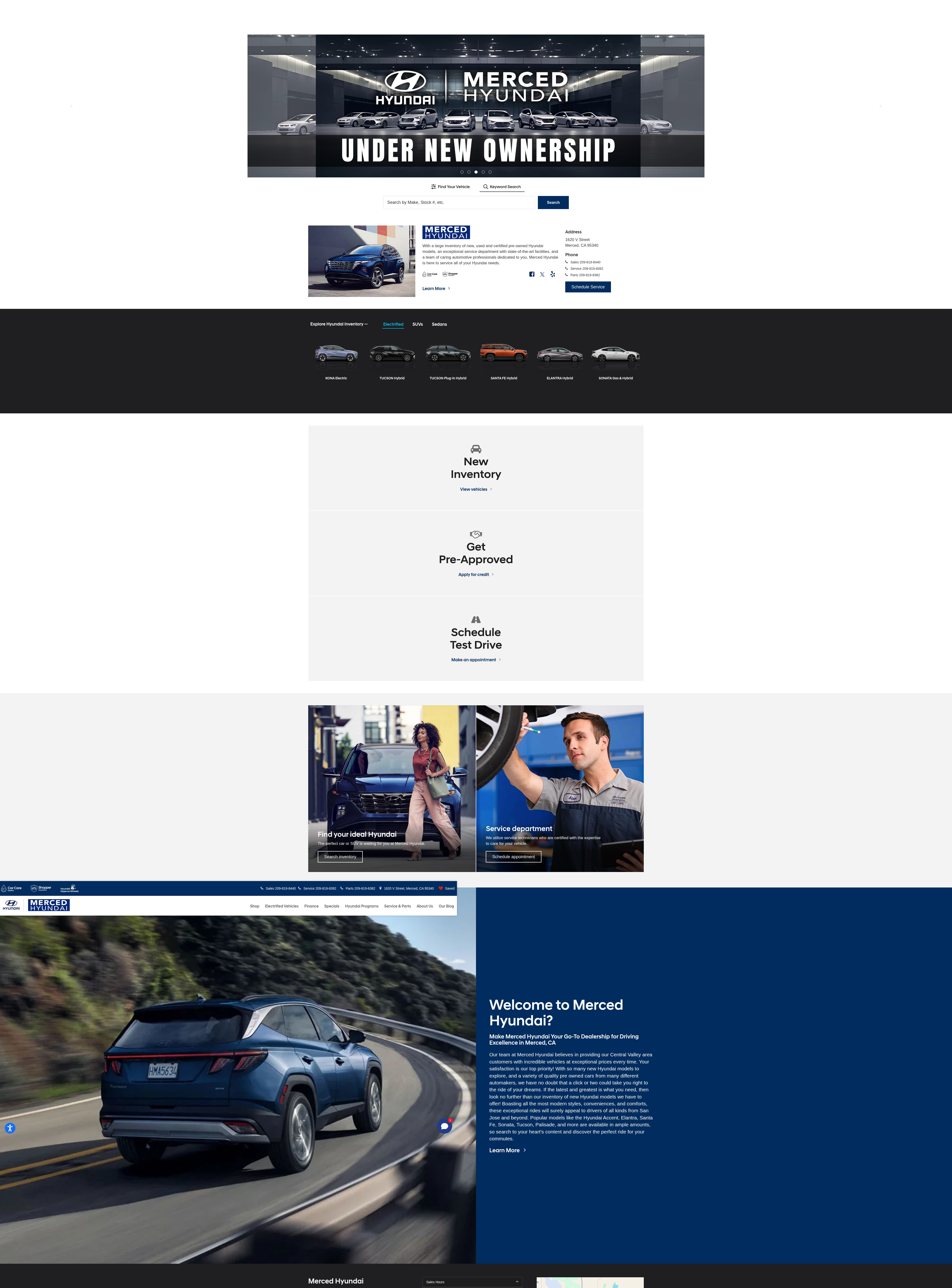 Screenshot of mercedhyundai.com