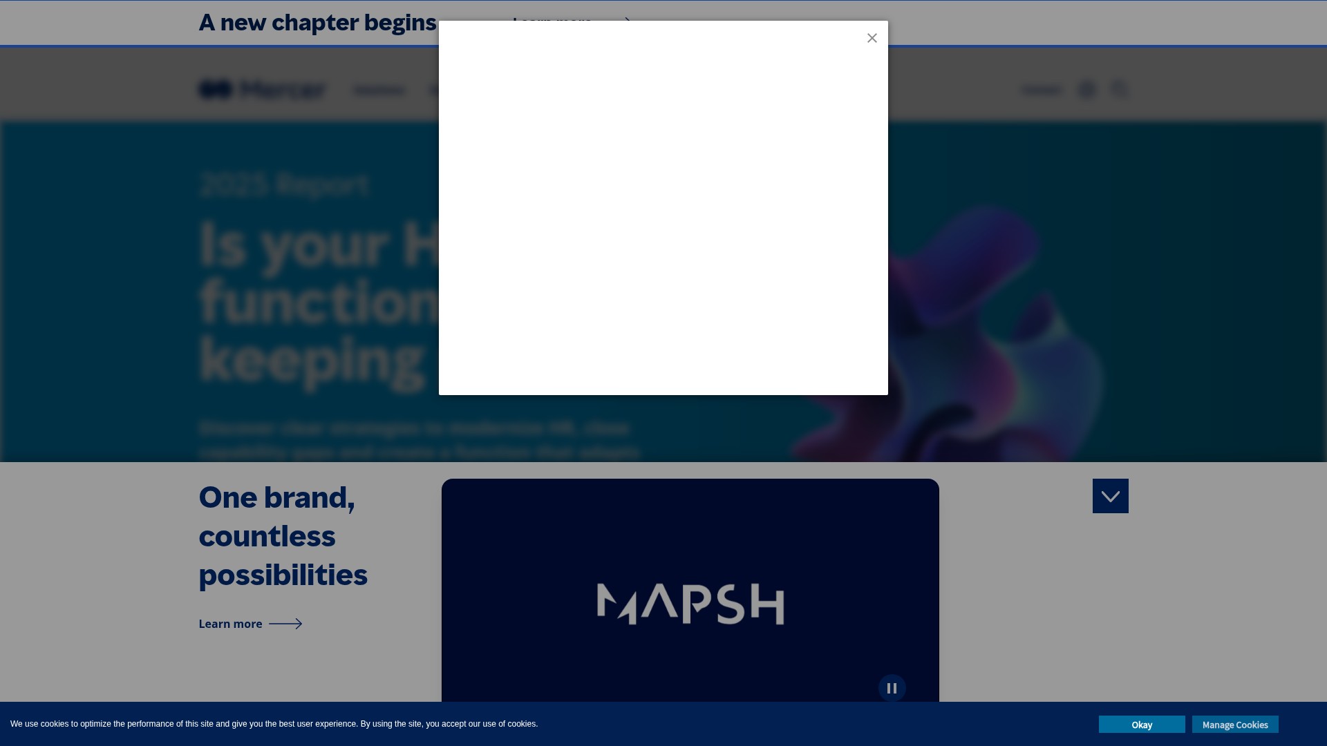 Screenshot of mercer.com
