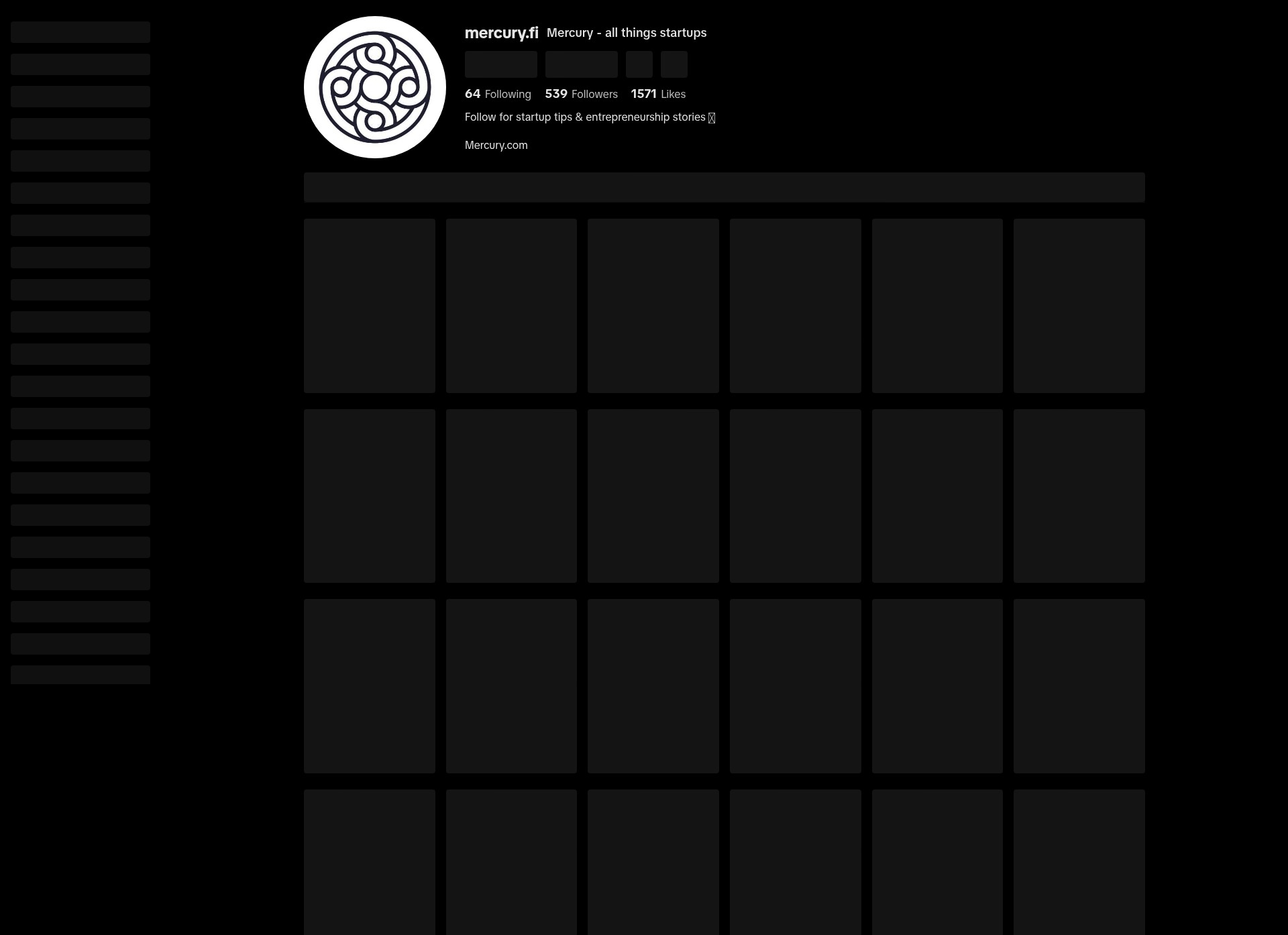 Screenshot of mercury.com