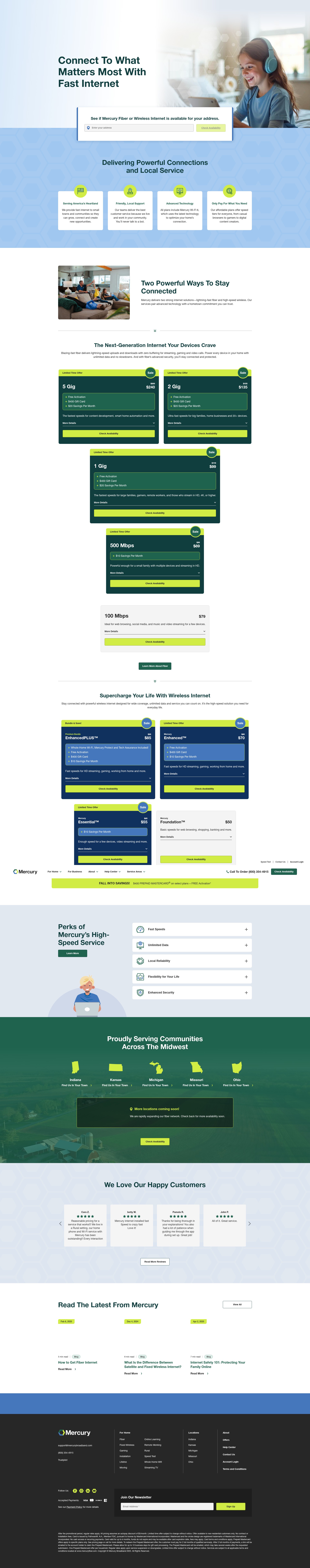 Screenshot of mercurybroadband.com