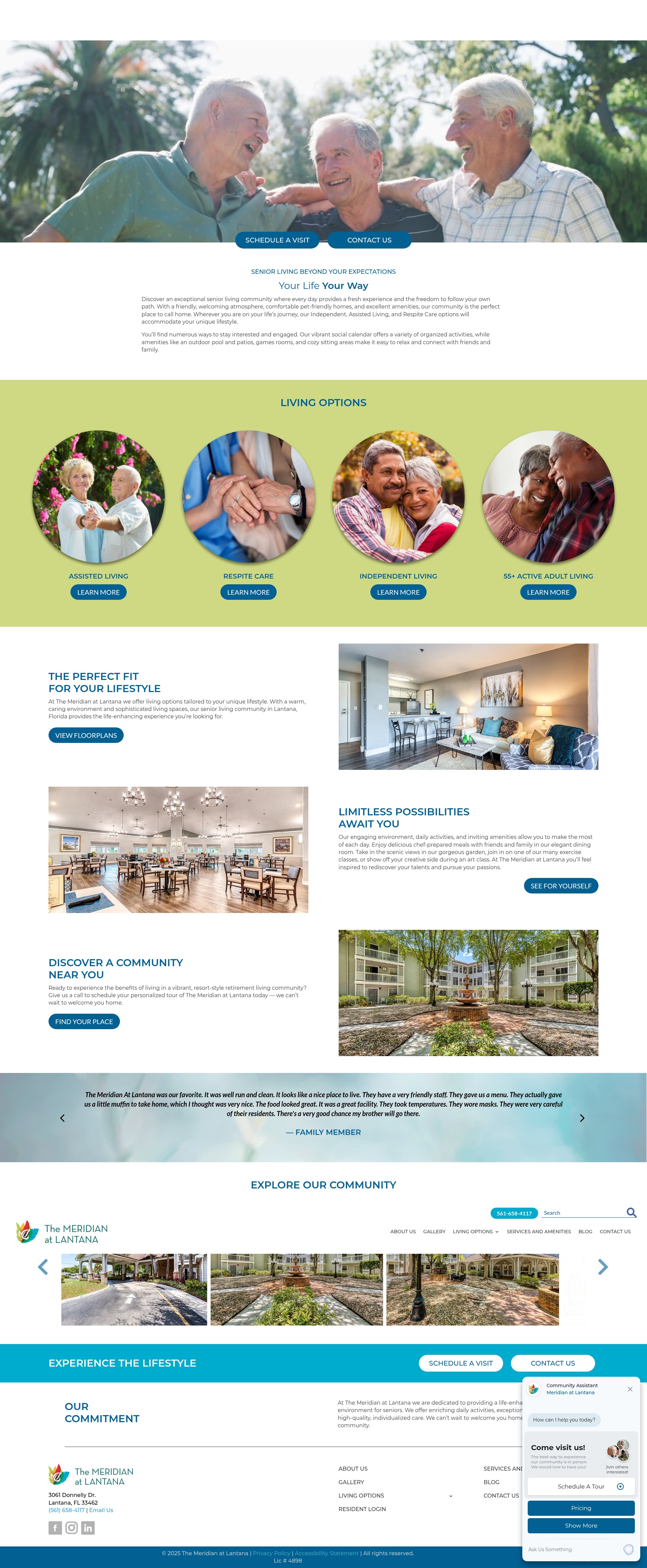 Screenshot of meridianatlantana.com