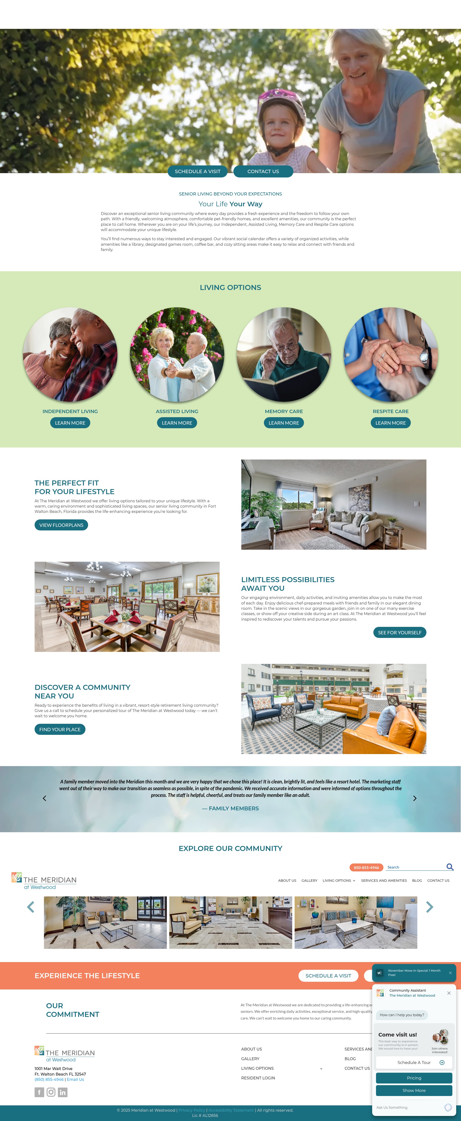 Screenshot of meridianatwestwood.com