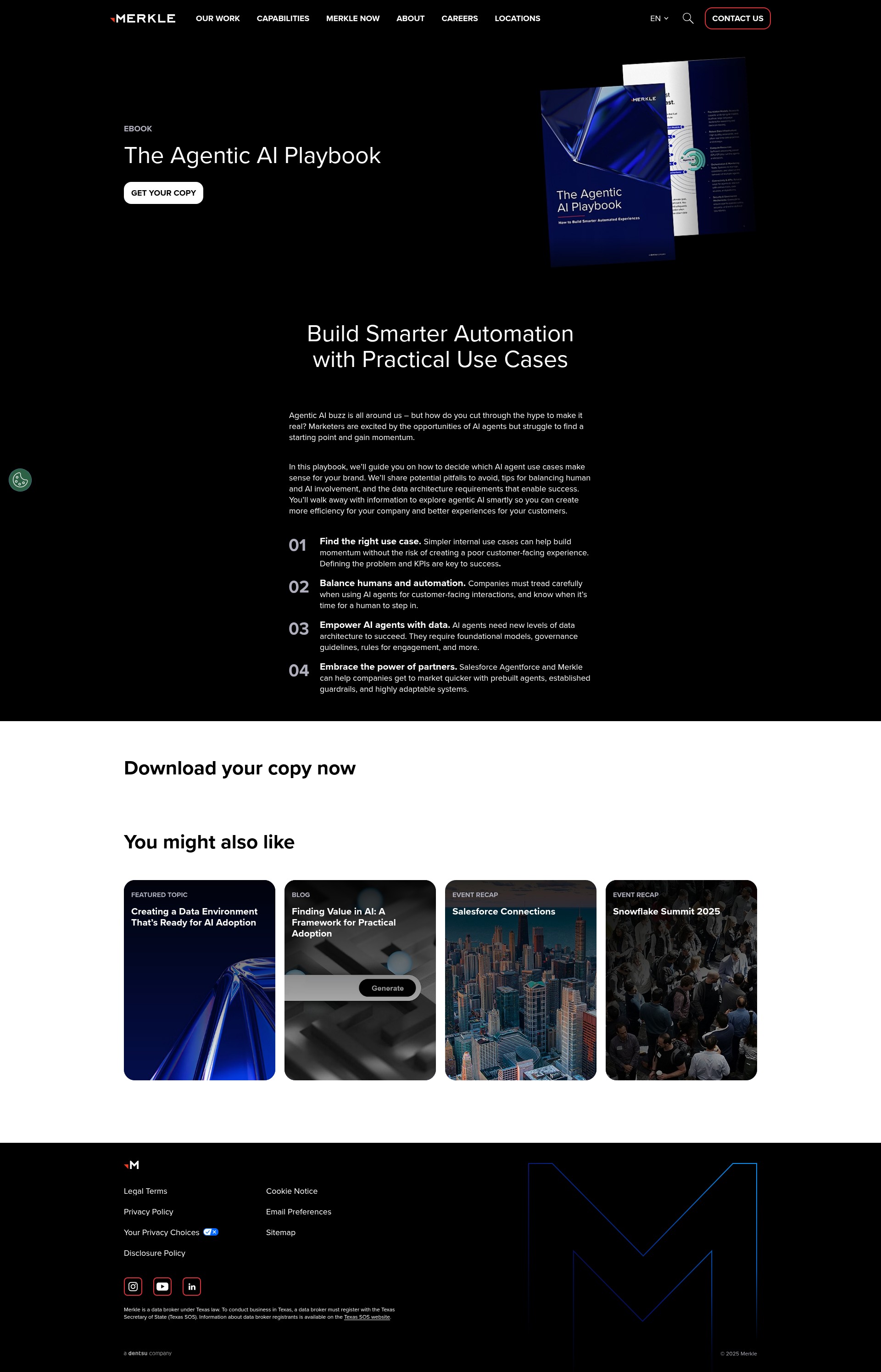 Screenshot of merkle.com