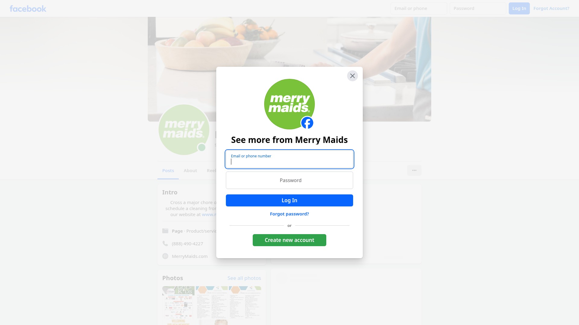 Screenshot of merrymaids.com