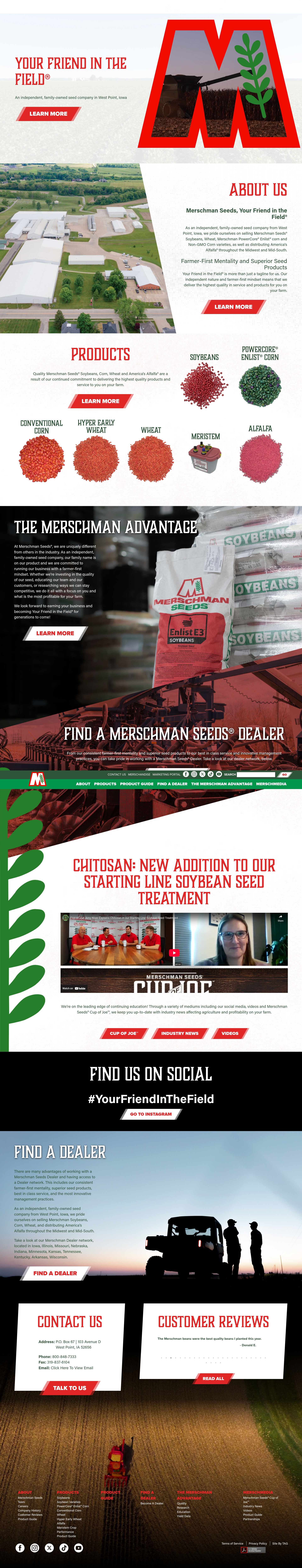 Screenshot of merschmanseeds.com