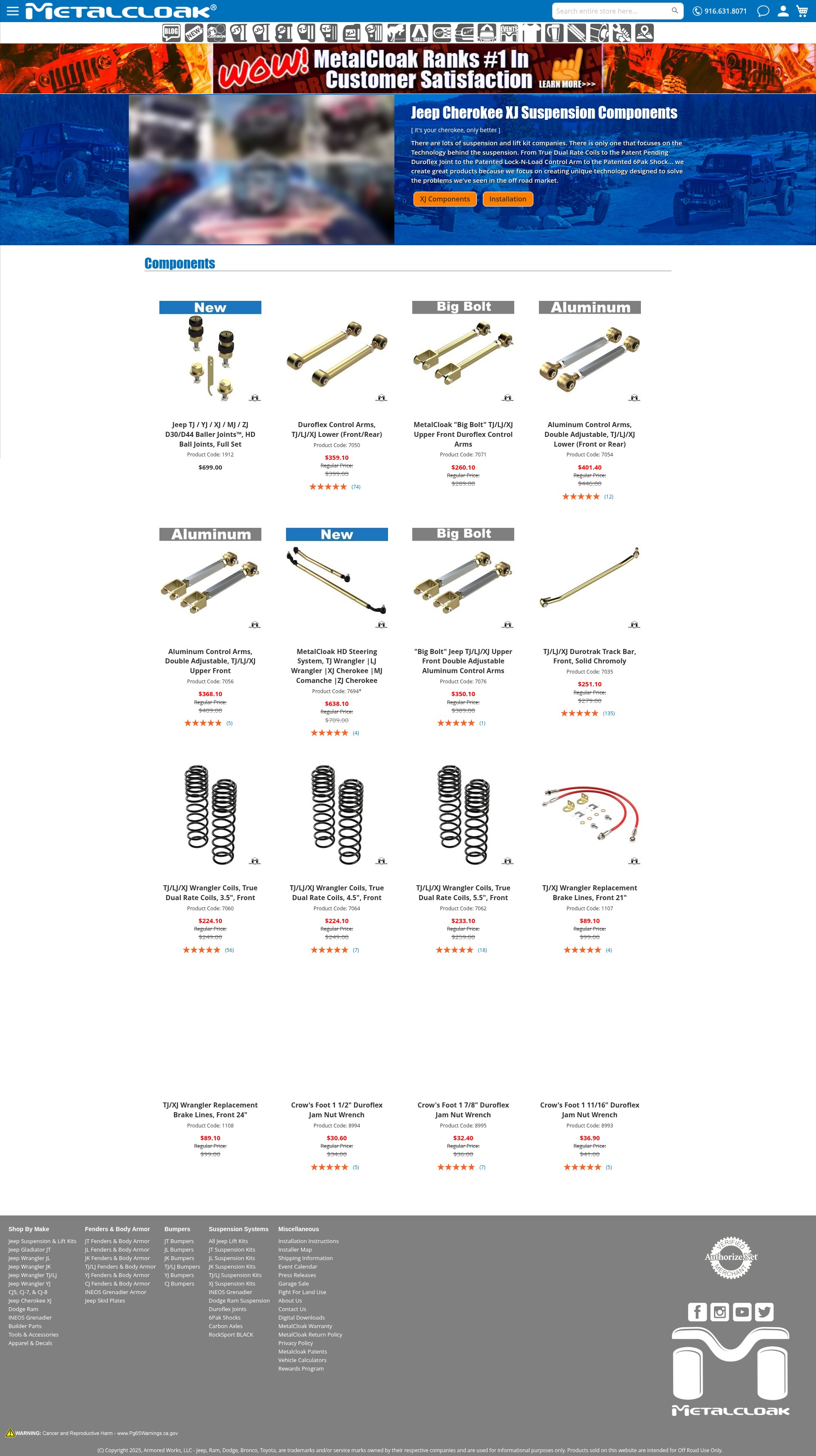 Screenshot of metalcloak.com