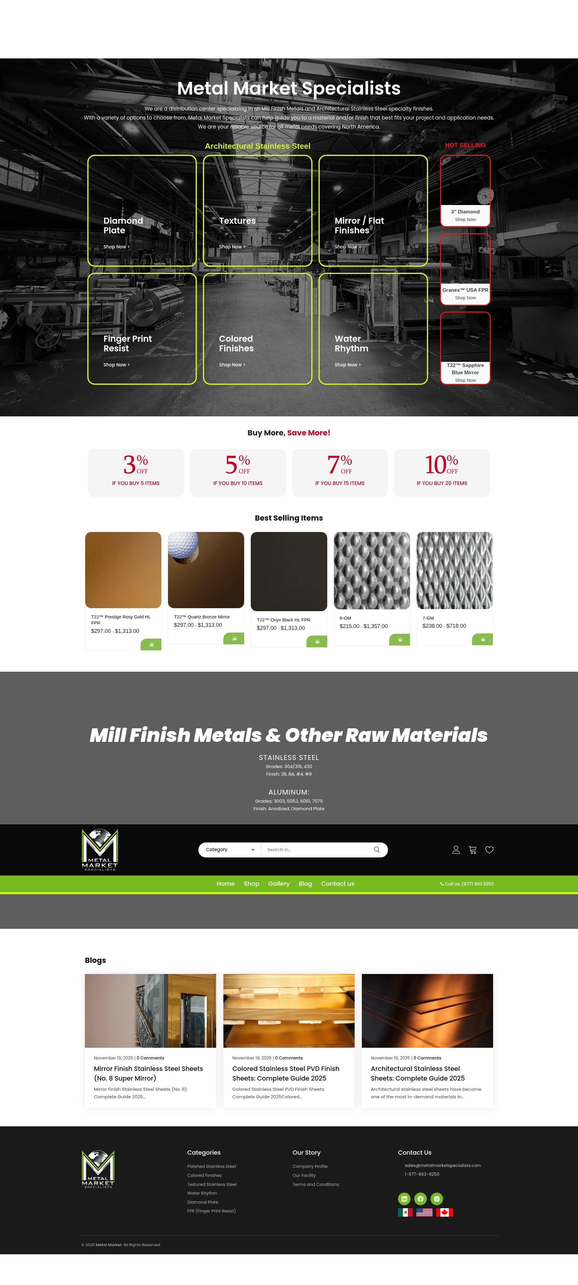 Screenshot of metalmarketspecialists.com
