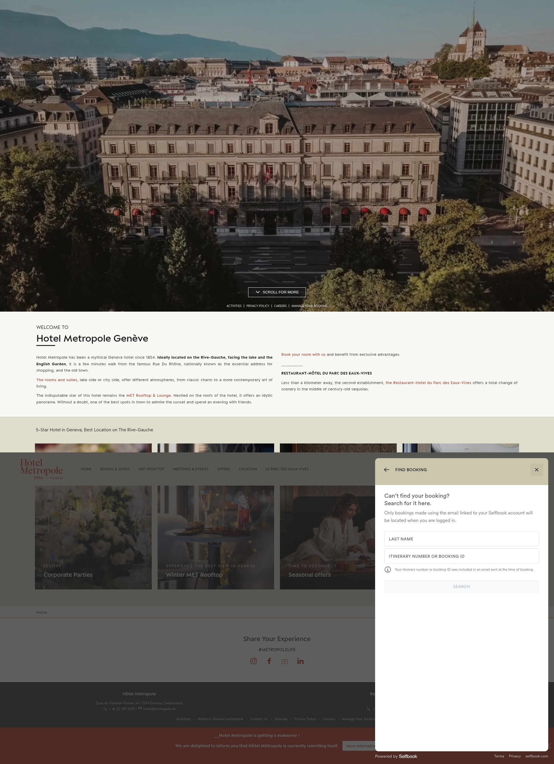 Screenshot of metropole.ch
