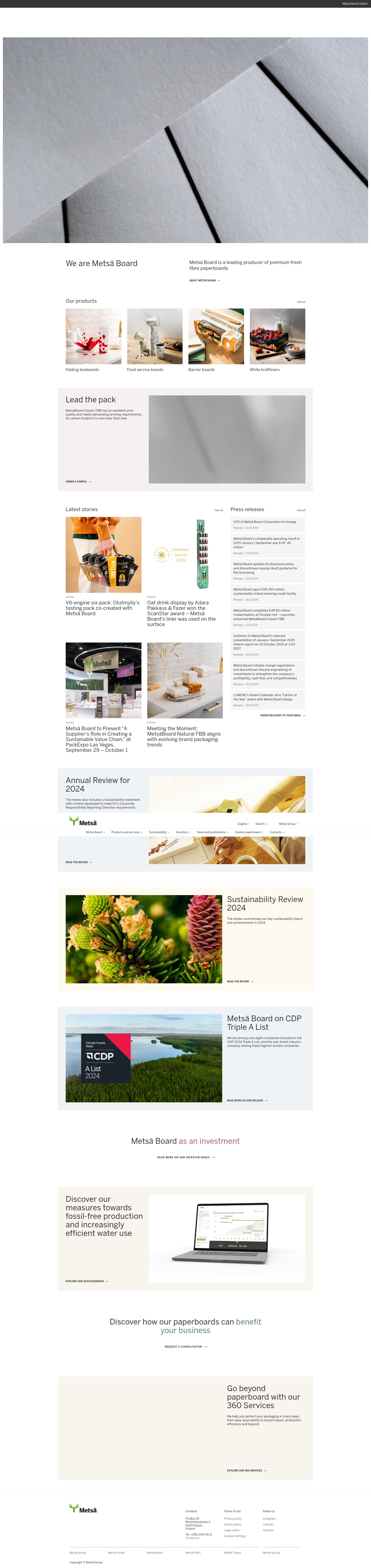 Screenshot of metsaboard.com