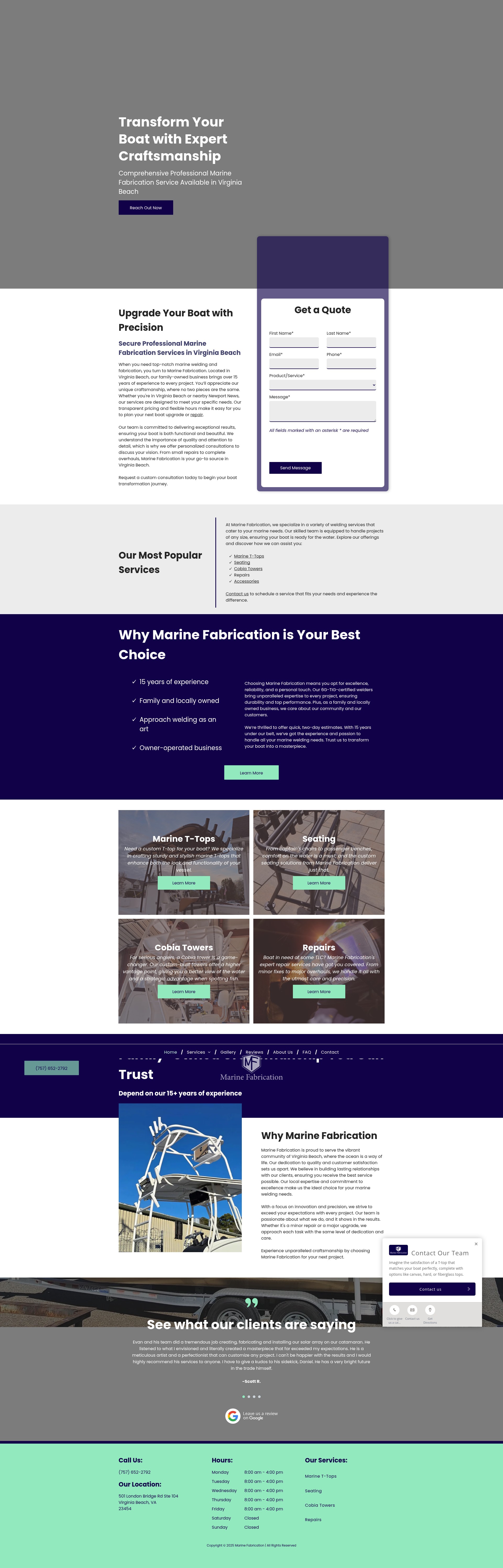 Screenshot of mf-welding.com