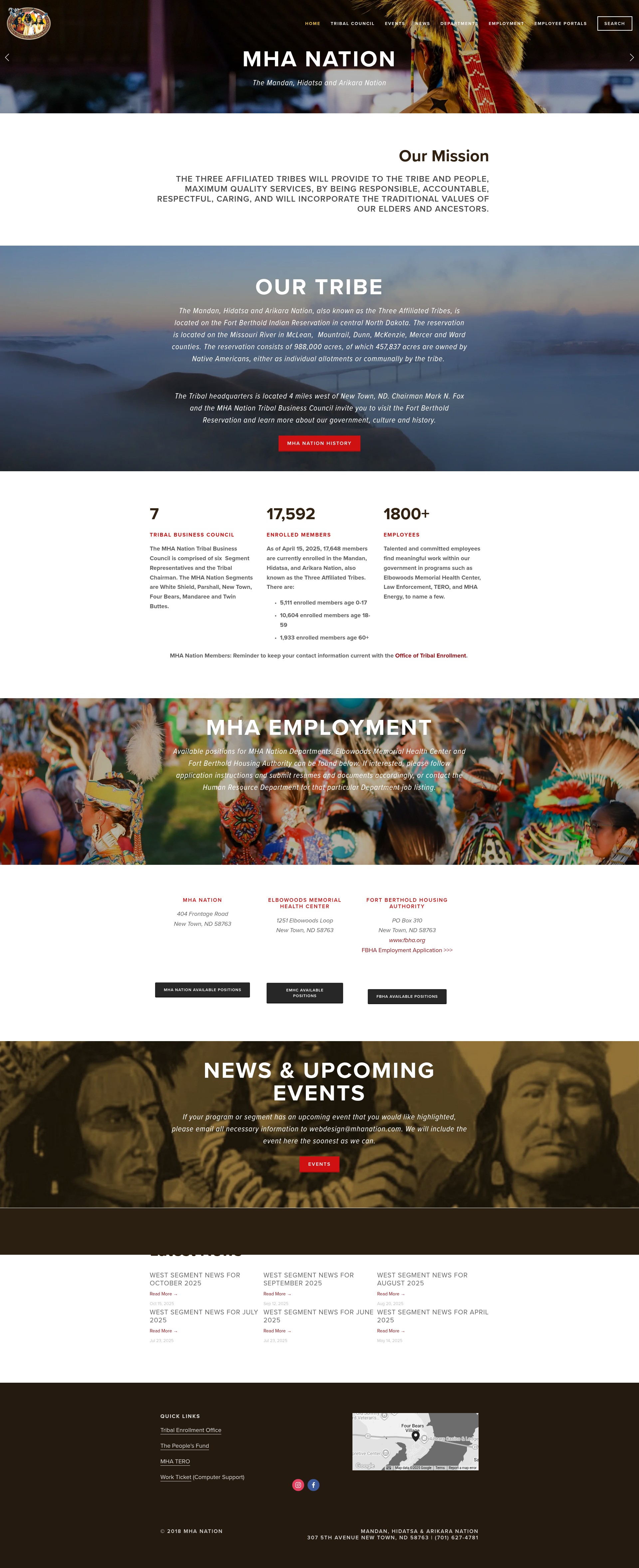 Screenshot of mhanation.com
