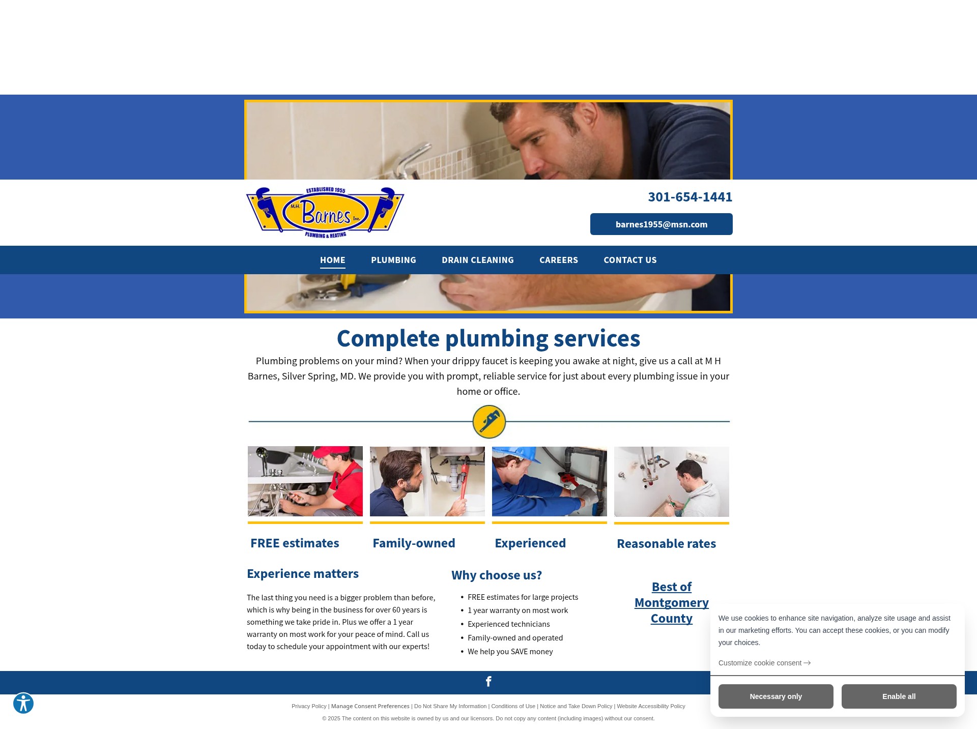 Screenshot of mhbarnes.com