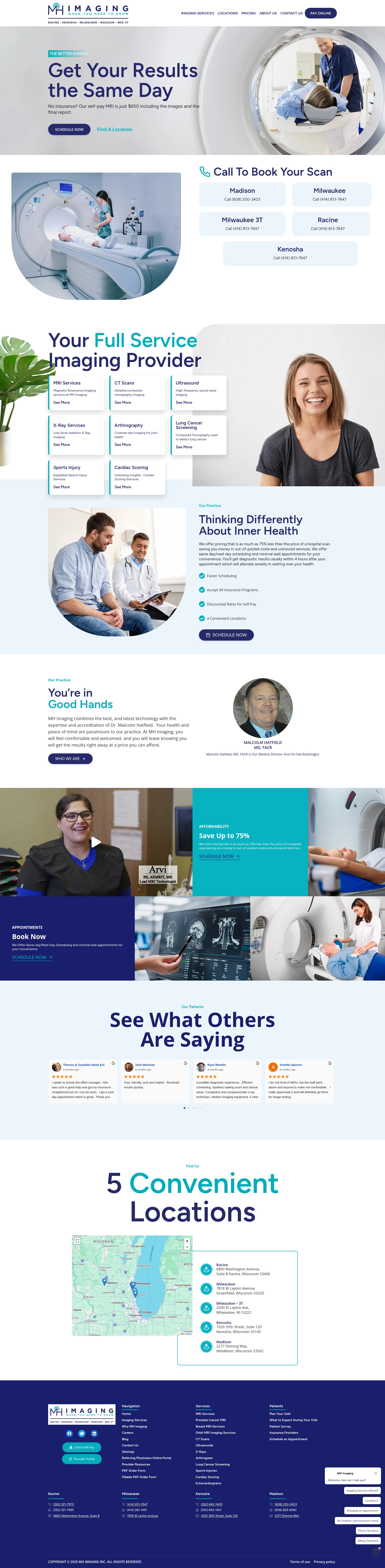Screenshot of mhimaging.com
