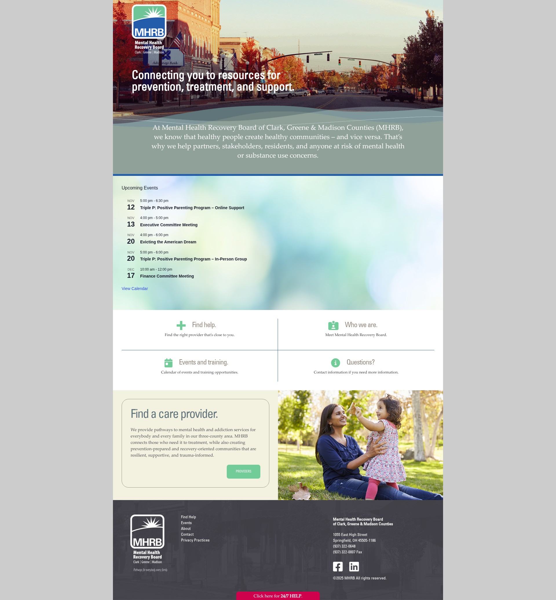 Screenshot of mhrb.org