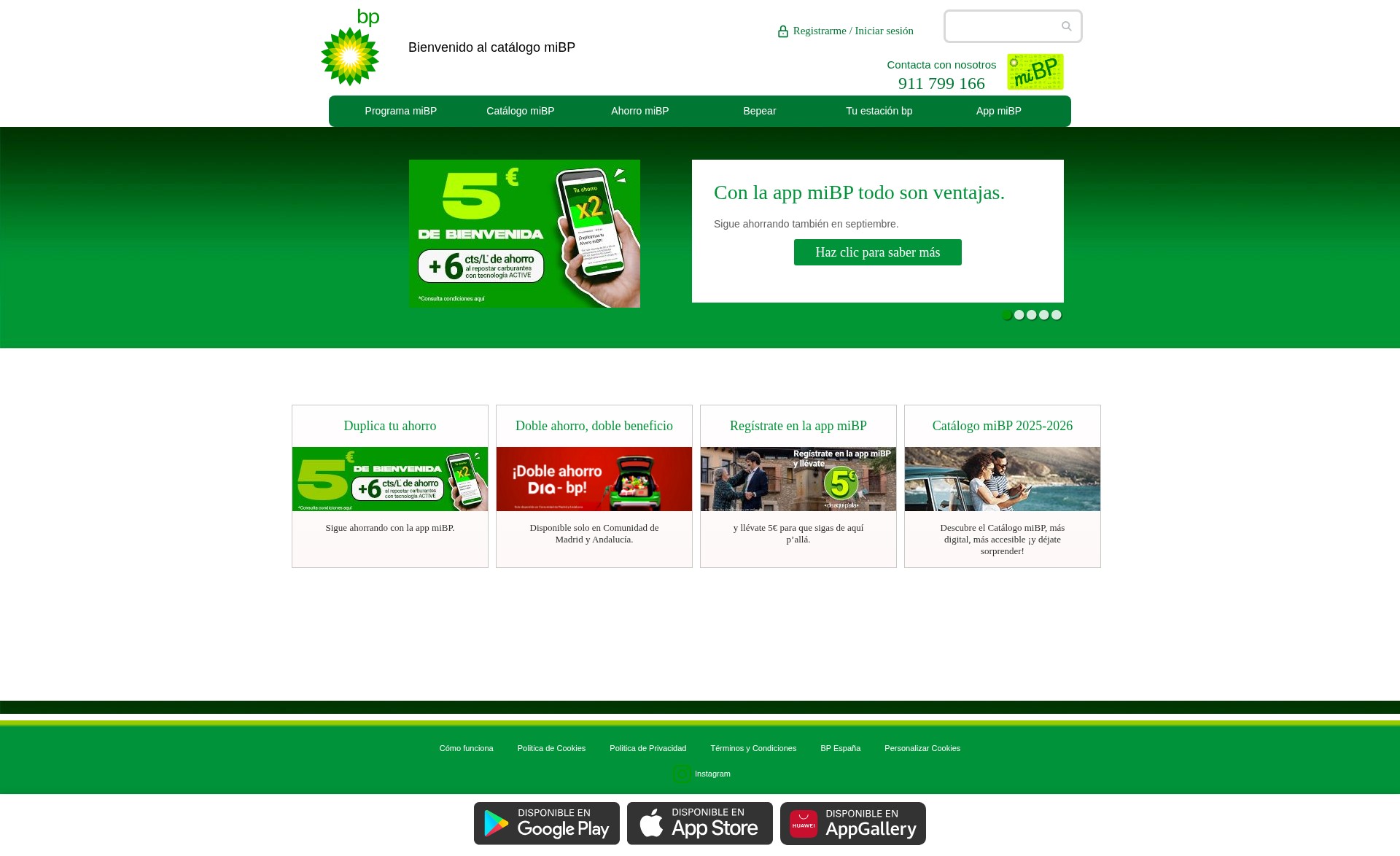 Screenshot of mibp.es