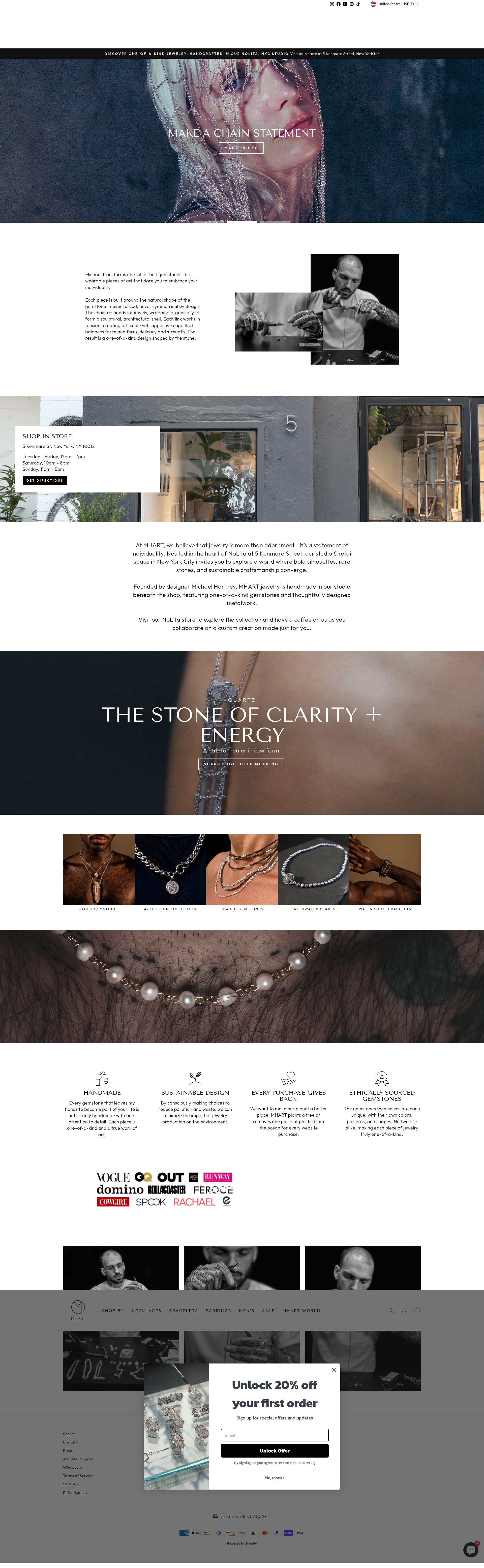 Screenshot of michael-mhart.myshopify.com