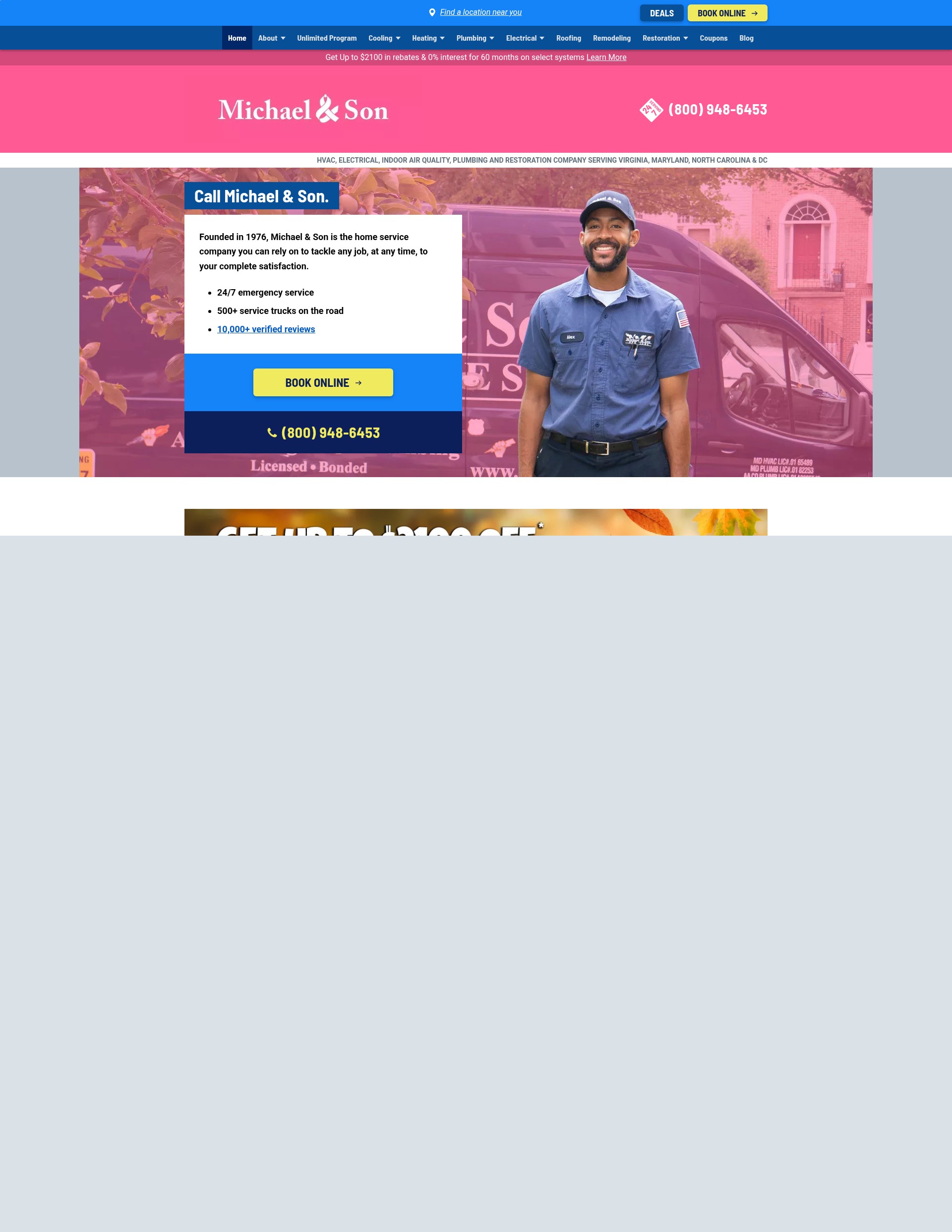 Screenshot of michaelandson.com