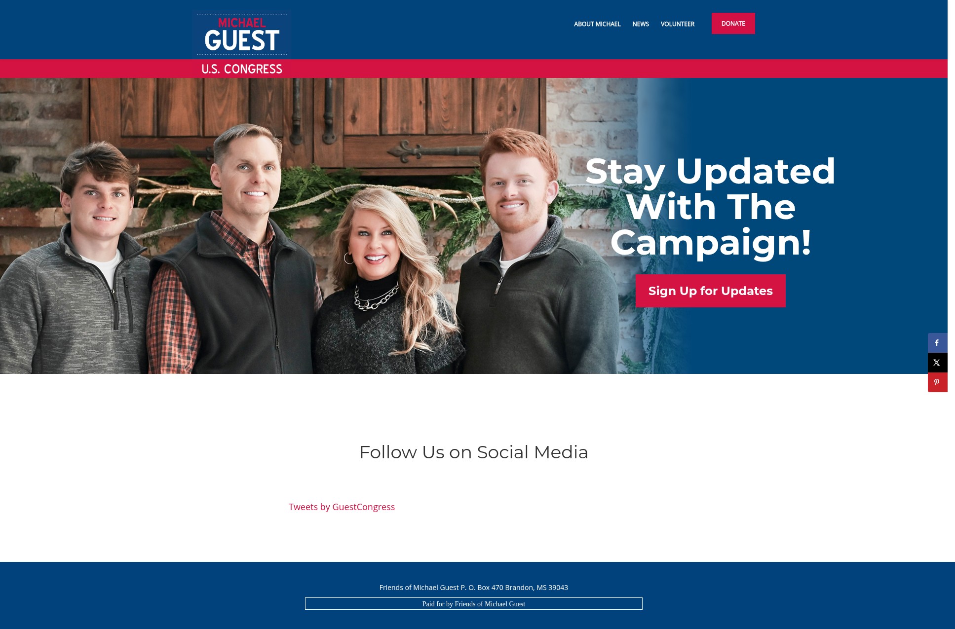 Screenshot of michaelguest.ms