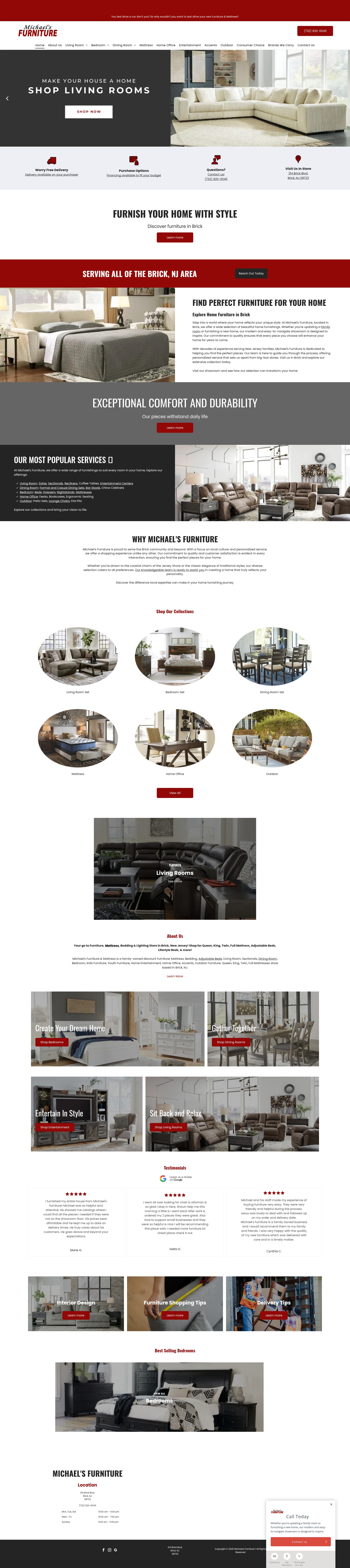 Screenshot of michaelsfurniturebricknj.com