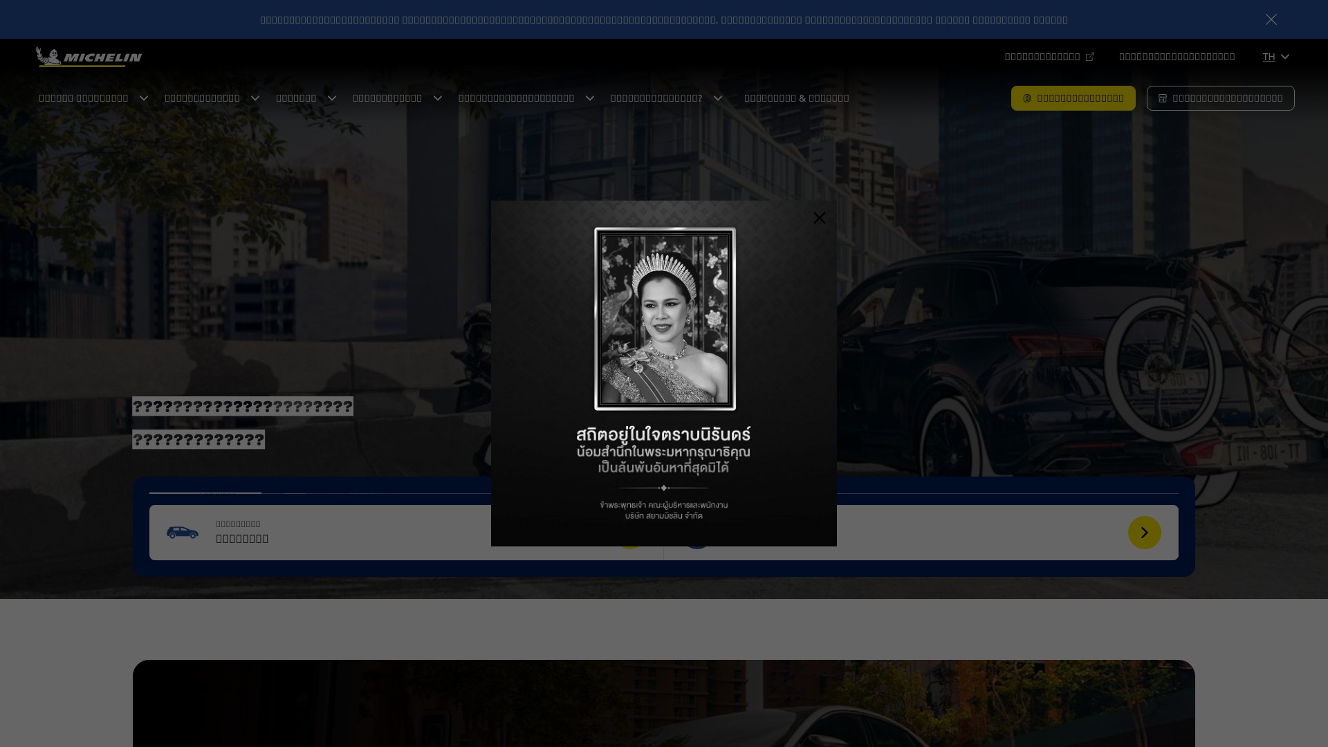 Screenshot of michelin.co.th