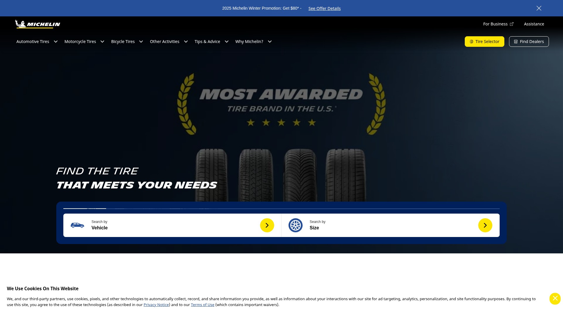 Screenshot of michelinman.com