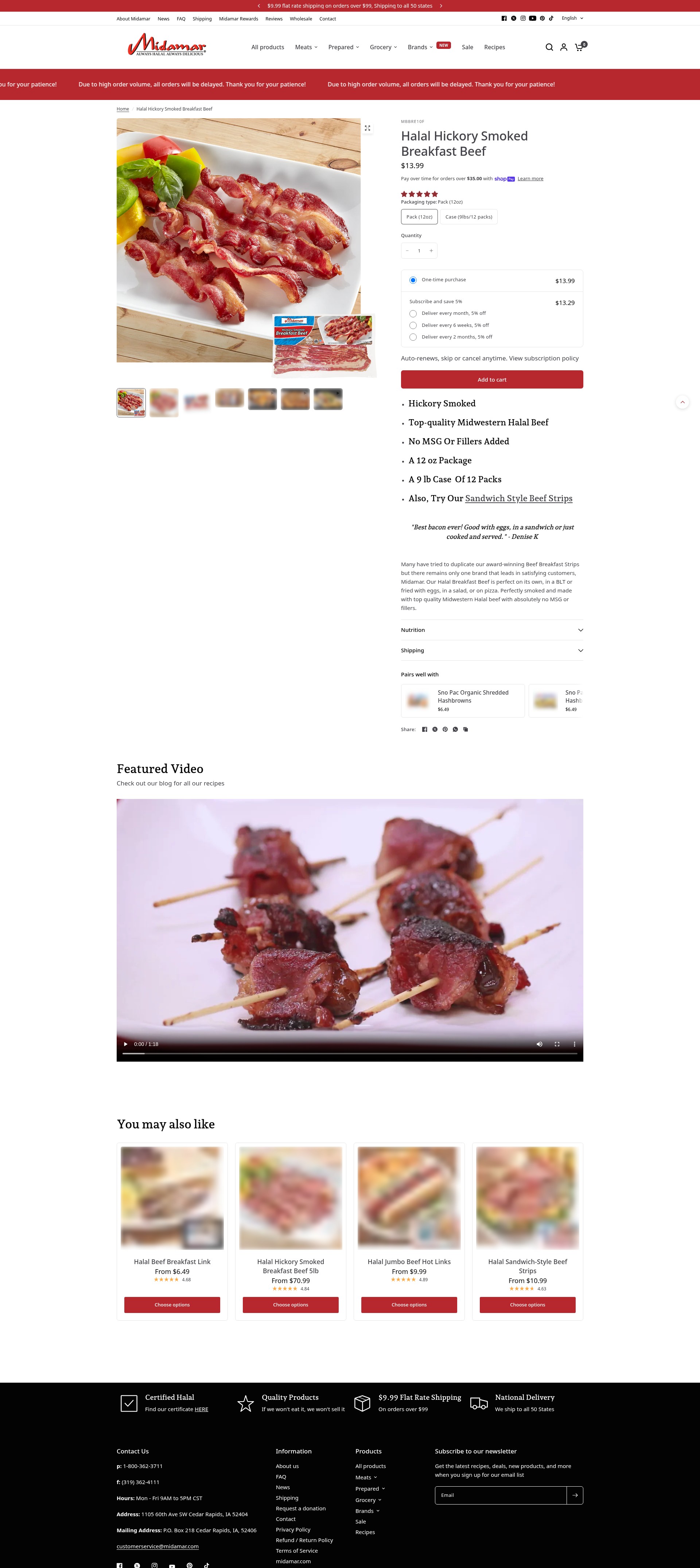 Screenshot of midamarhalal.com